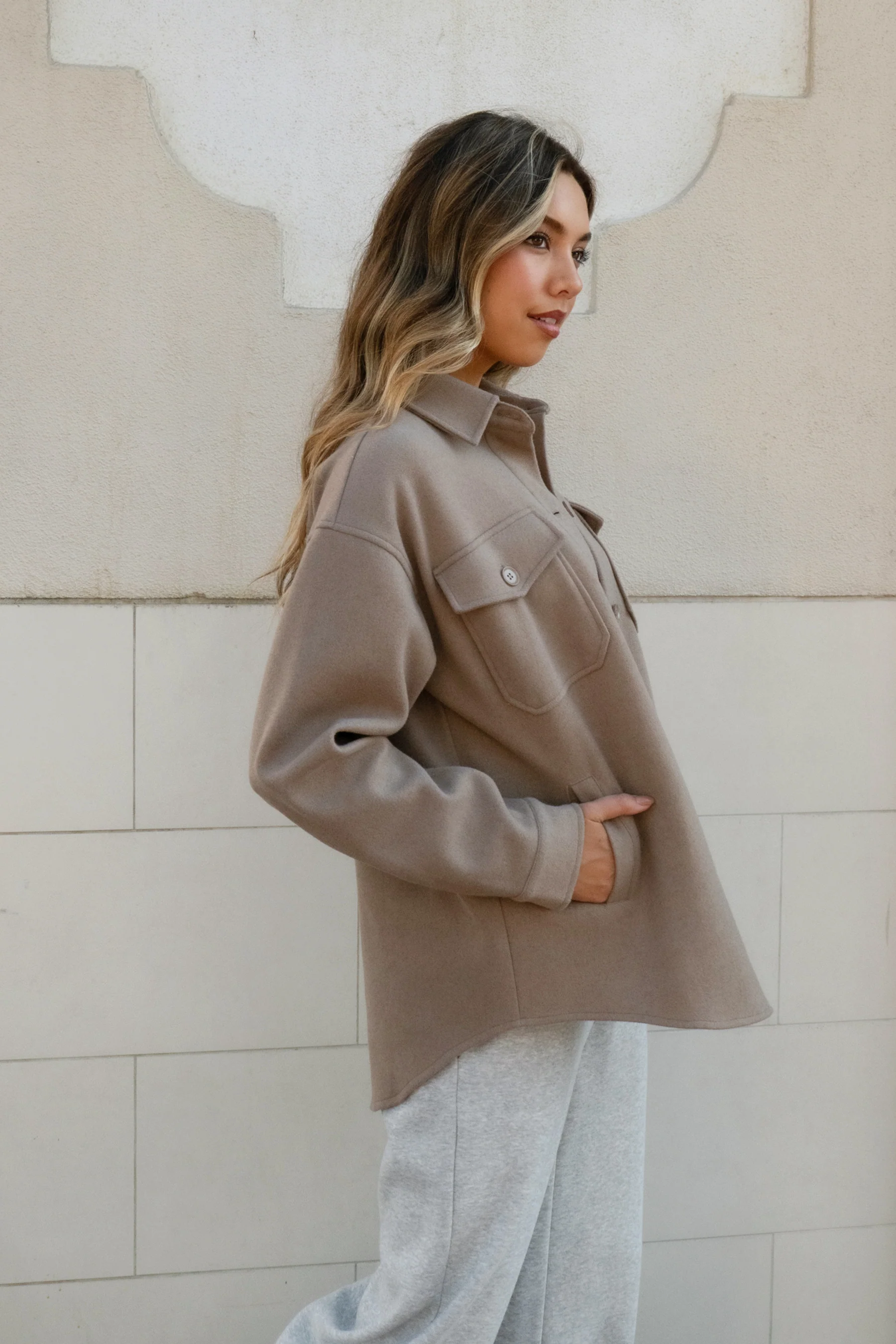 Birken Faux Wool Shacket - Image 3