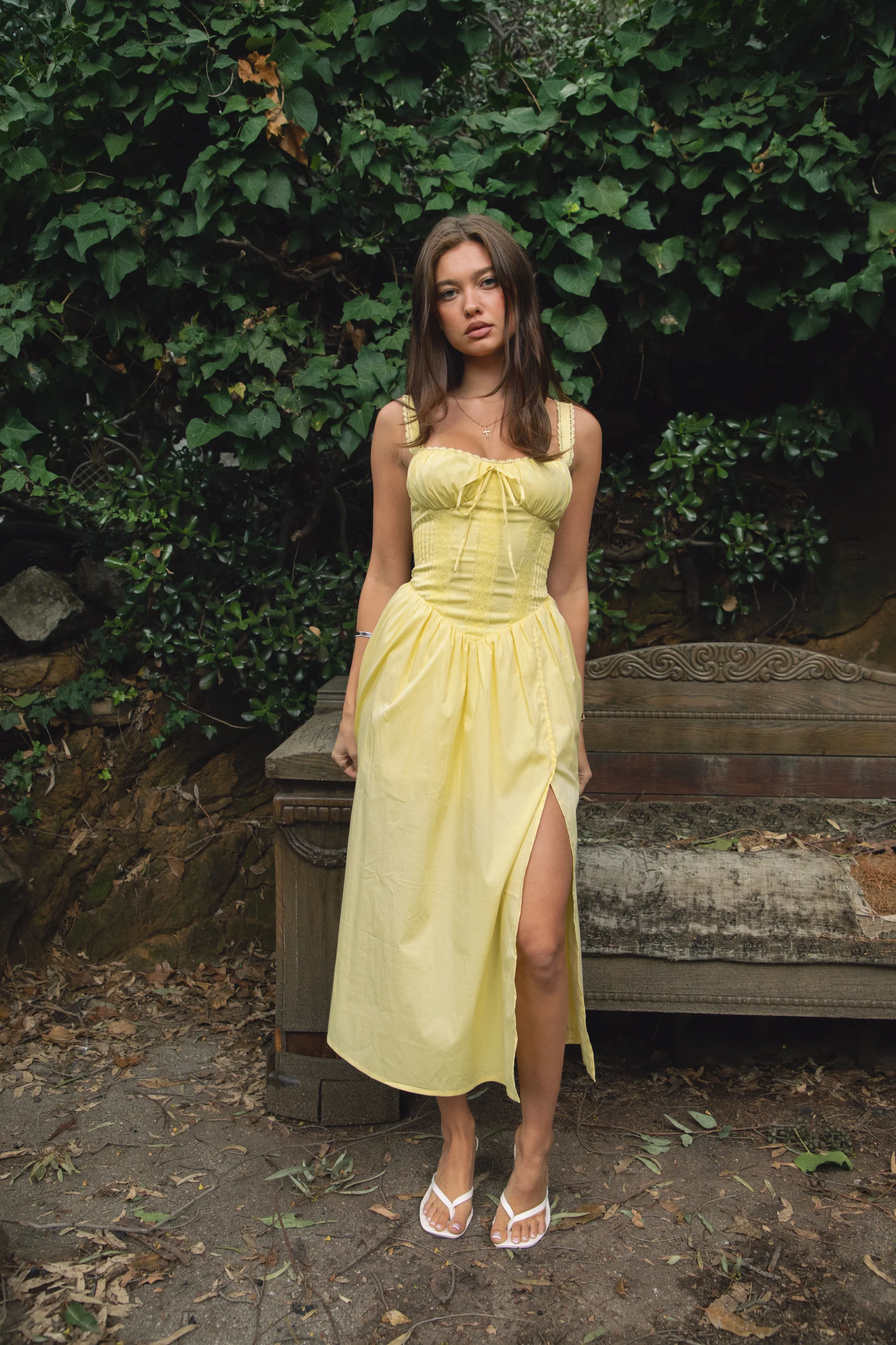 LORETTA Stretch Poplin Maxi Dress - Image 4