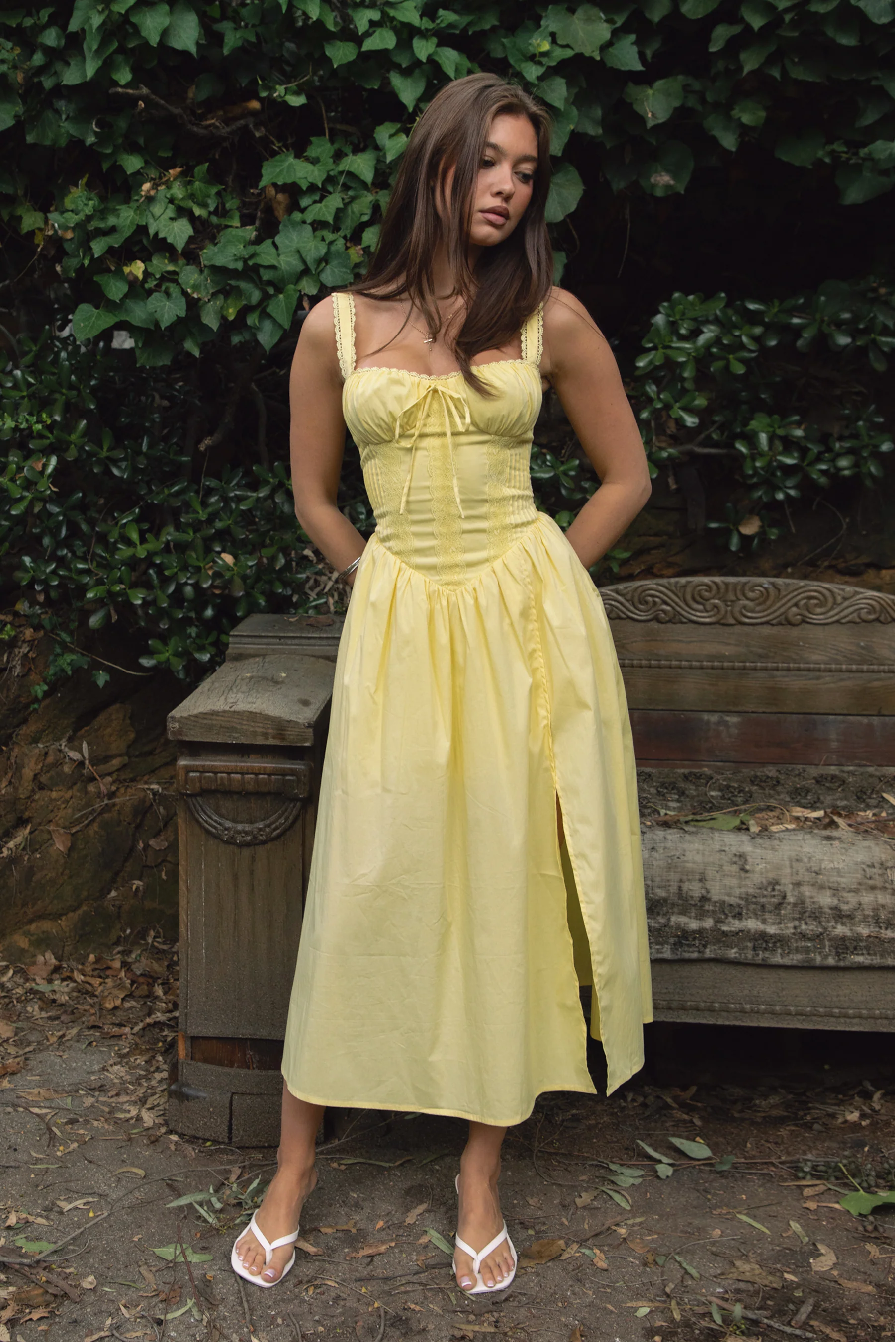 LORETTA Stretch Poplin Maxi Dress - Image 5