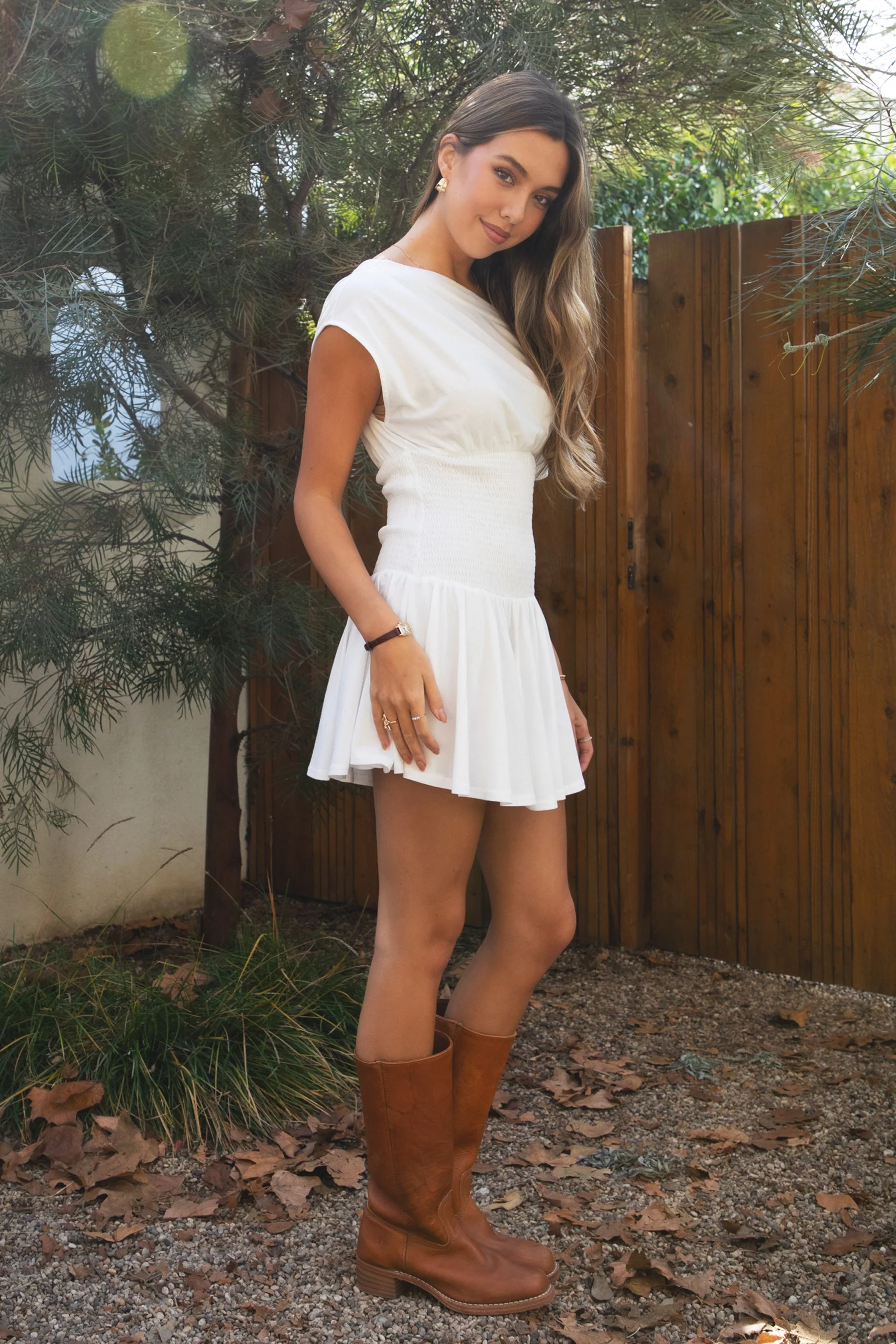 ASHA Asymmetry Shirt Sleeve Mini Dress - Image 10