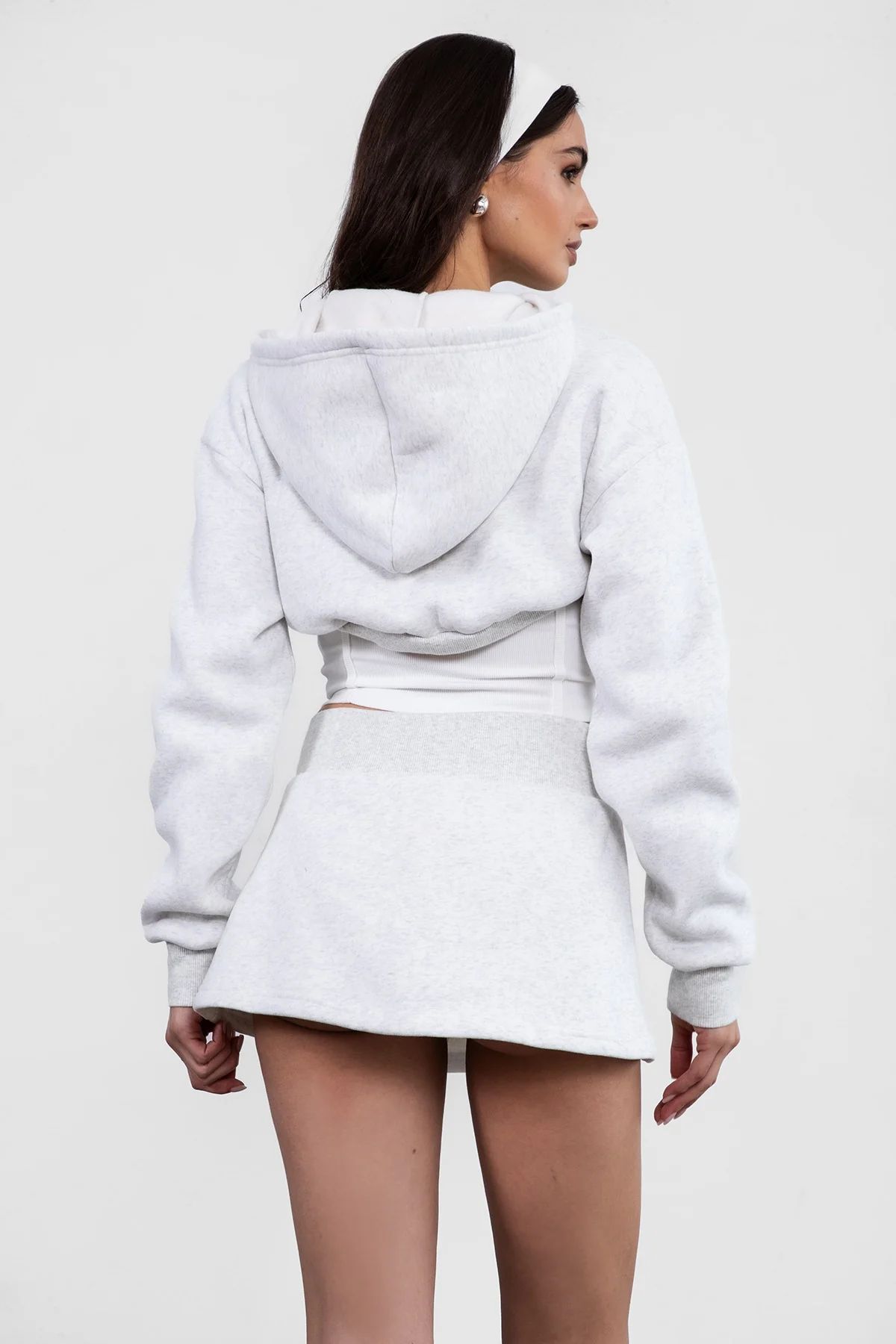 DITTO Plush Fleece Ultra Cropped Cardigan - Image 4