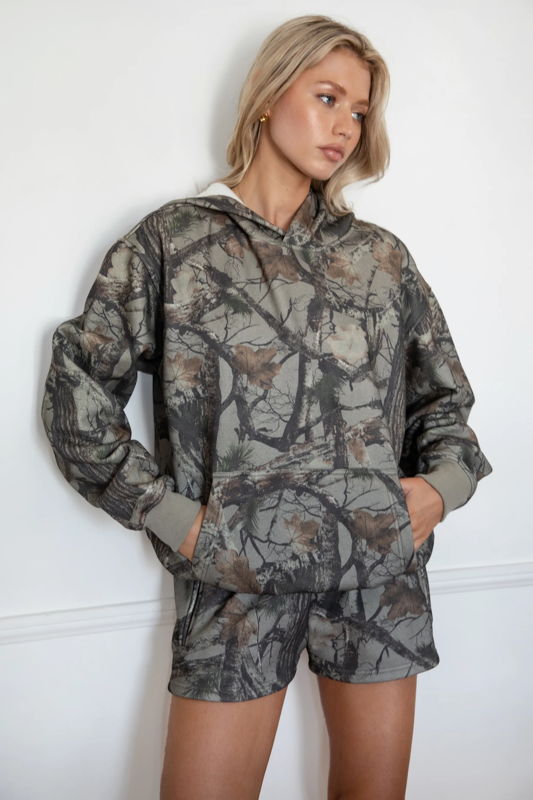 ELK Woodland Camo Cloud Fleece Oversized Hoodie - Image 4