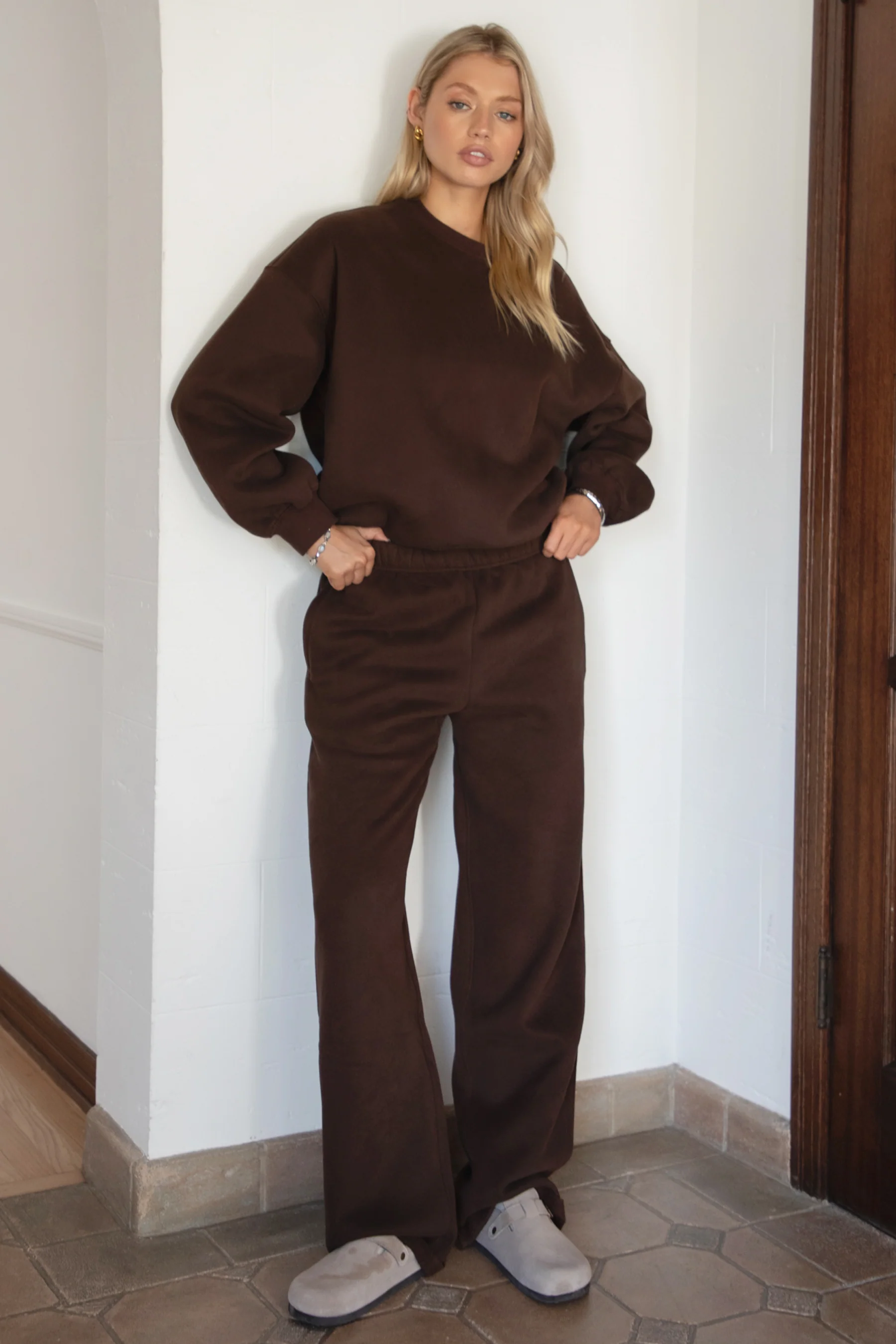 LANI Cloud Fleece Wide Leg Sweatpants [Partial Pre-order] - Image 14