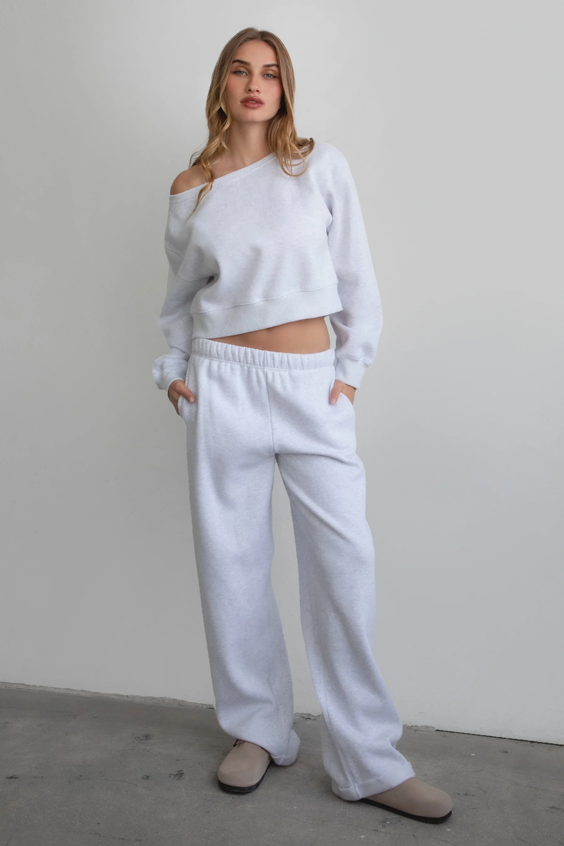 LANI Cloud Fleece Wide Leg Sweatpants [Partial Pre-order] - Image 43