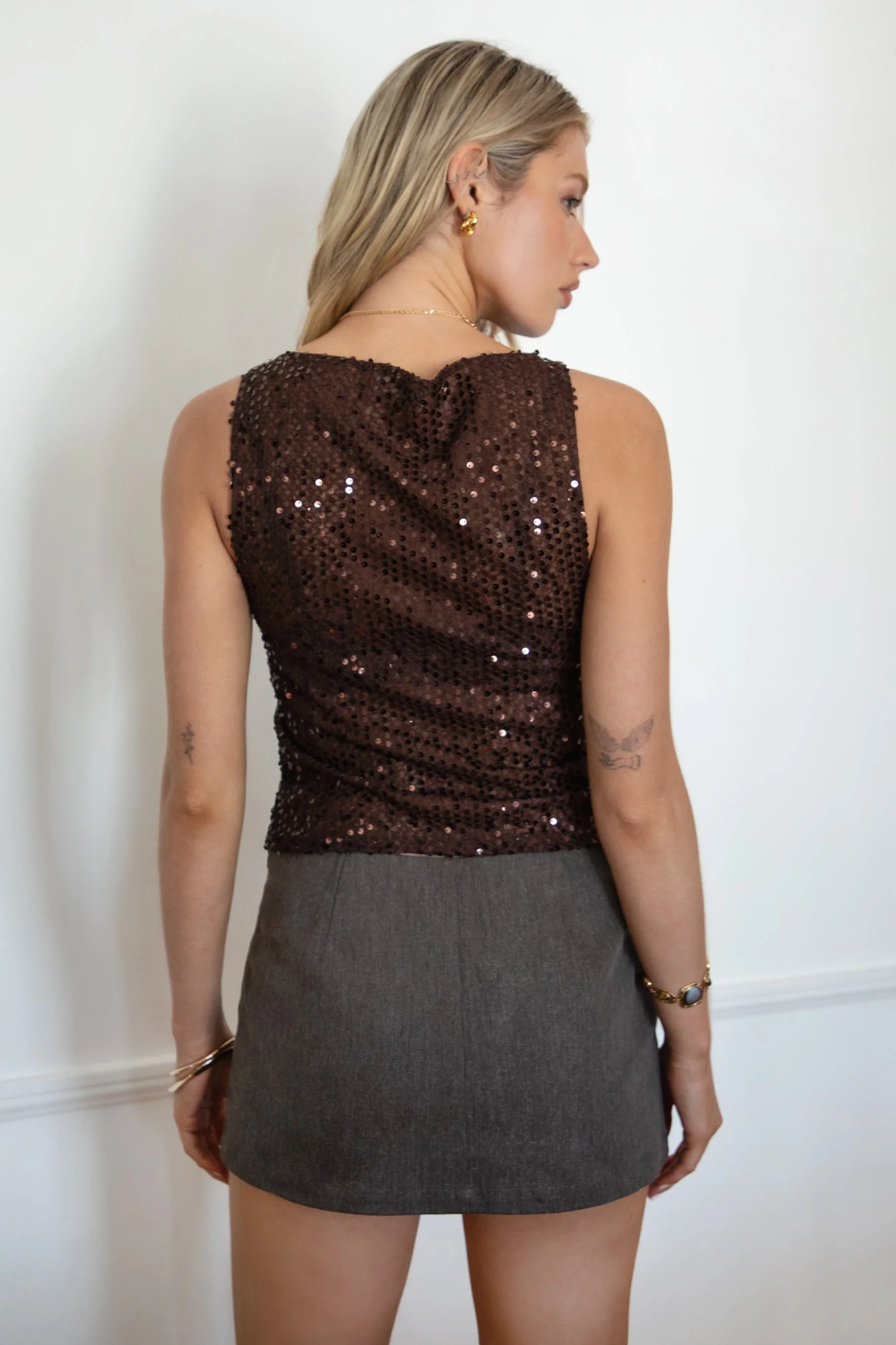 LIIMA Sheer Sequin Tank Top - Image 7