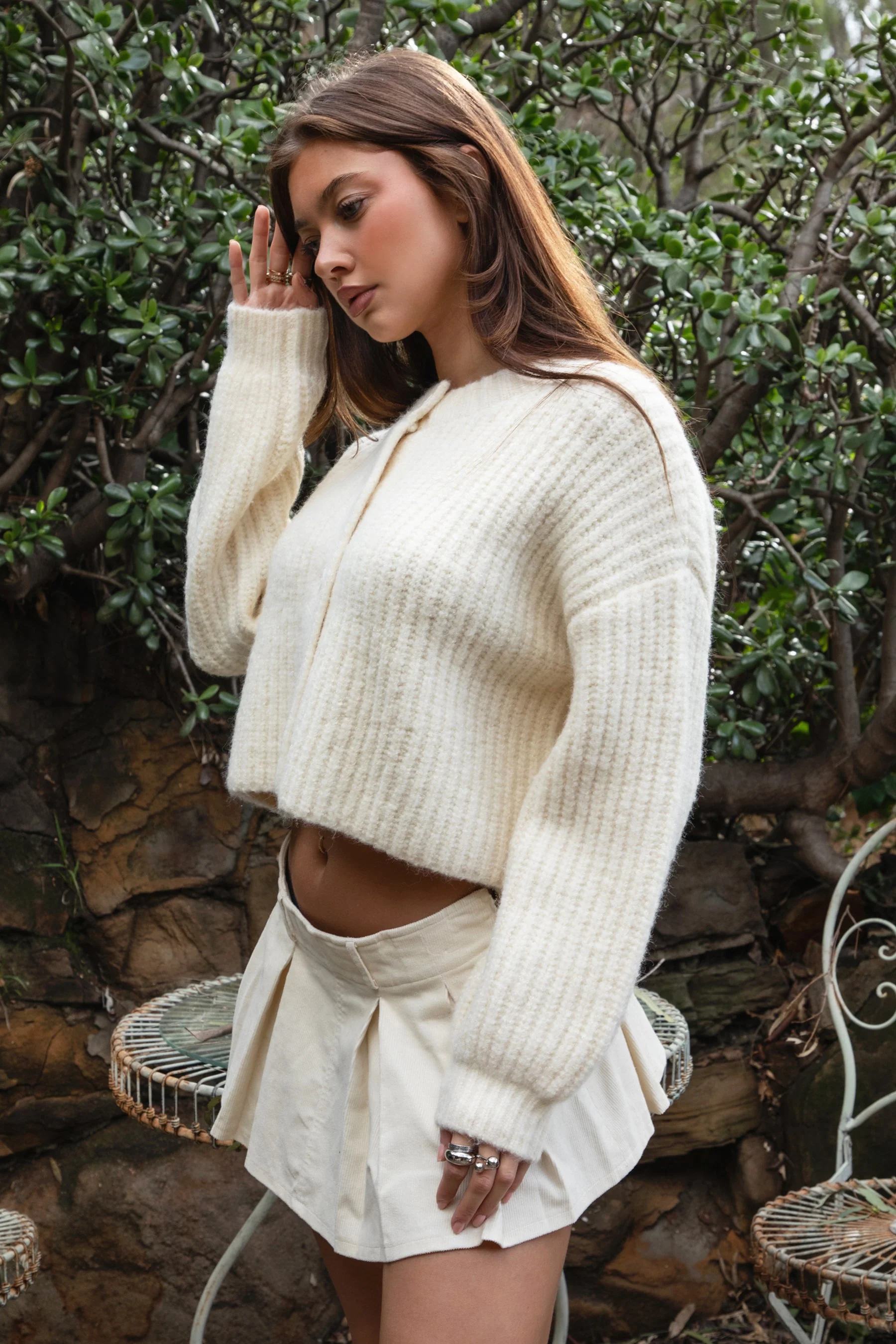 OLDE Sweater Knit Button Down Cardigan - Image 2