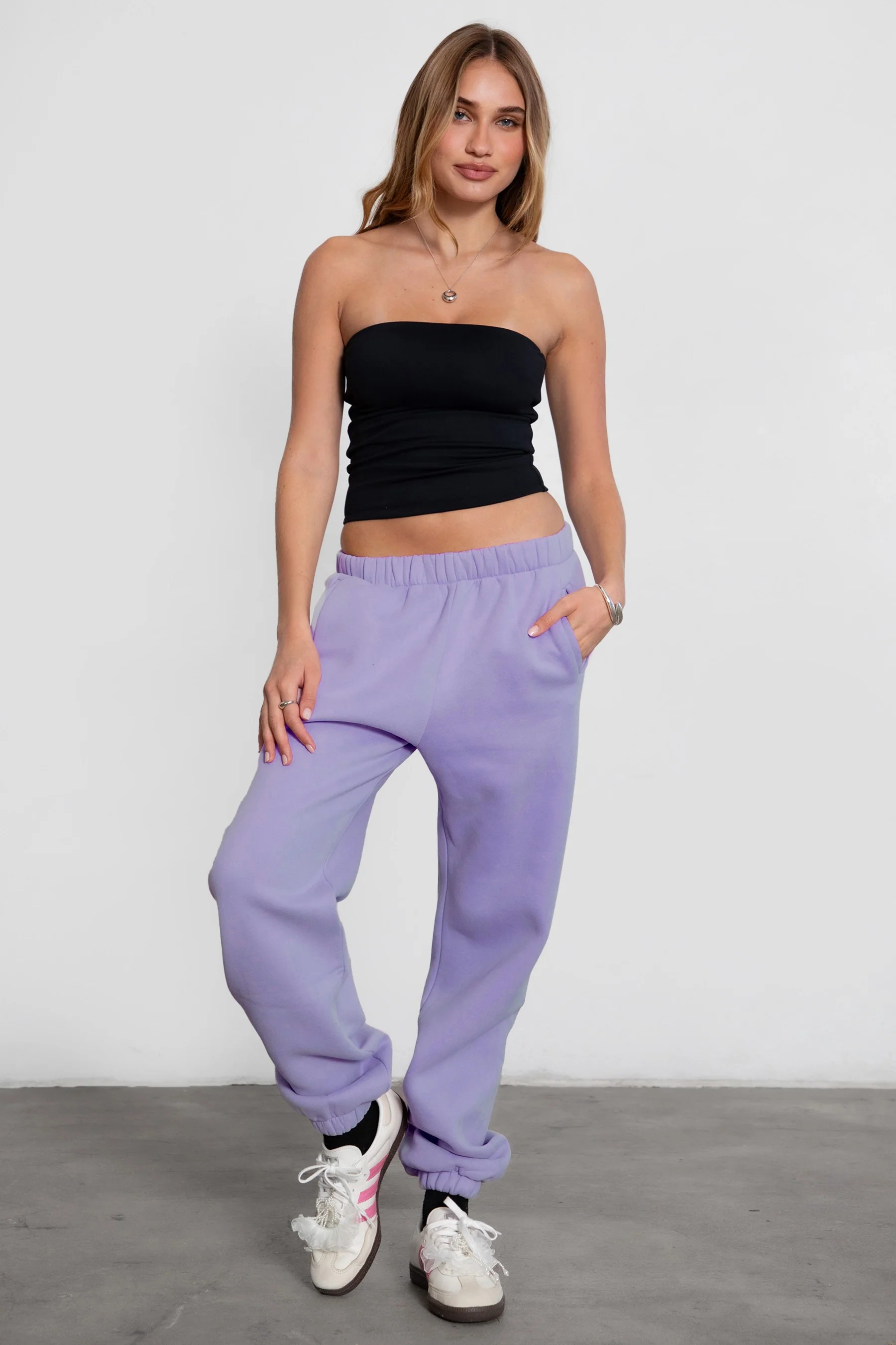 DOVE PLUS SIZE Plush Fleece High Waist Sweatpants - Image 12