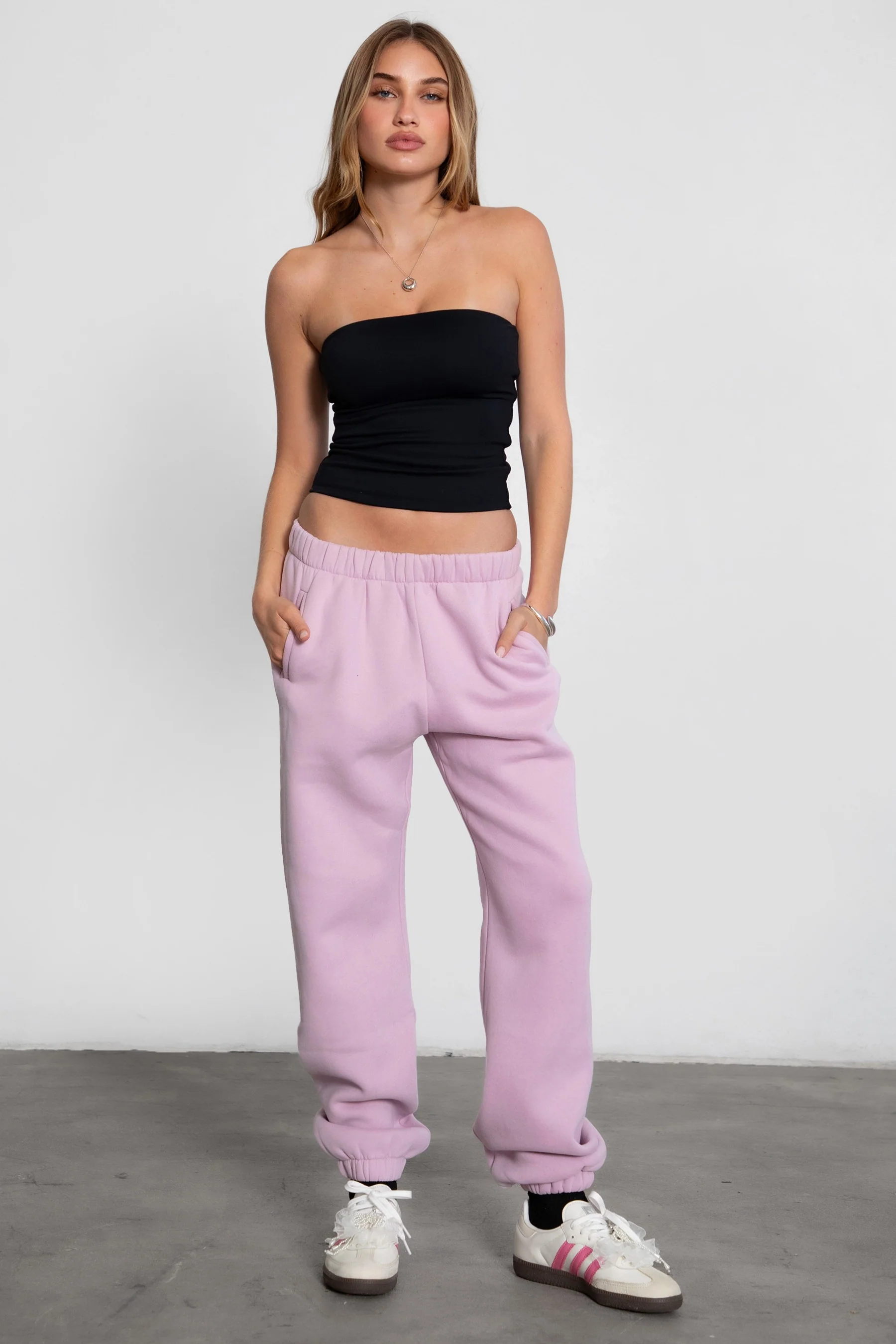DOVE PLUS SIZE Plush Fleece High Waist Sweatpants - Image 15