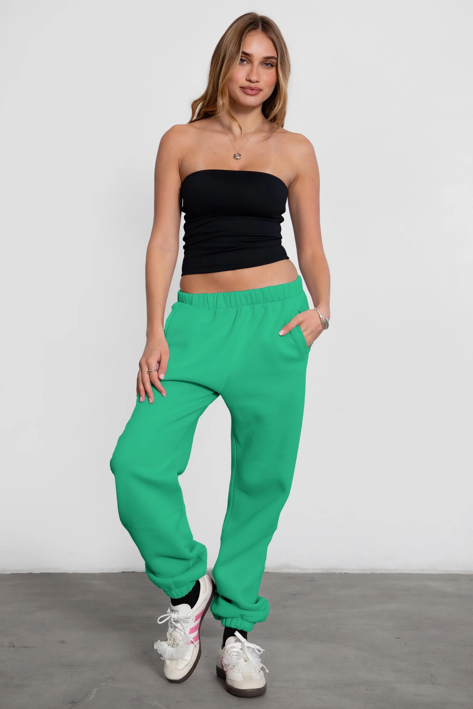 DOVE PLUS SIZE Plush Fleece High Waist Sweatpants - Image 18