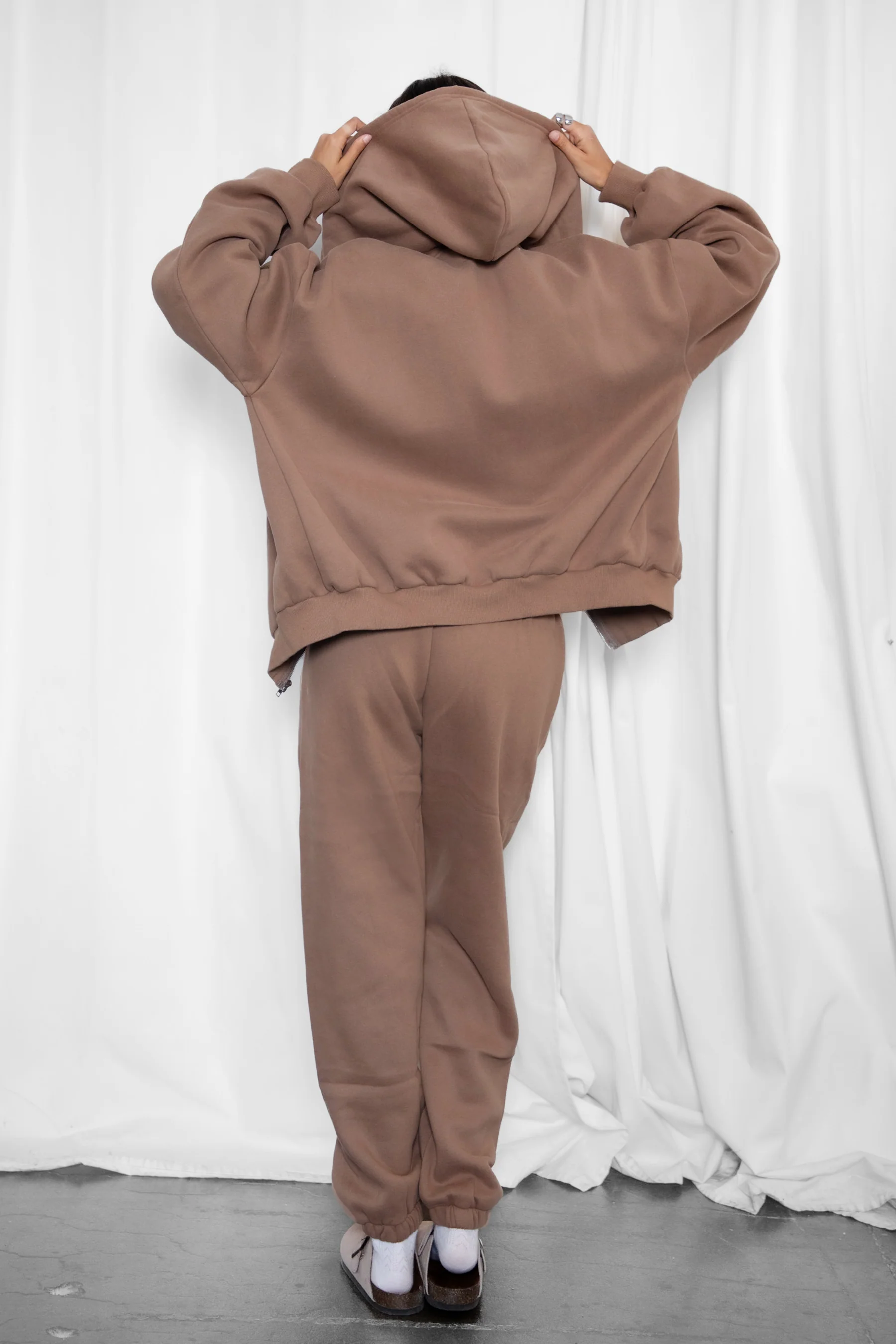 DOVE PLUS SIZE Plush Fleece High Waist Sweatpants - Image 2