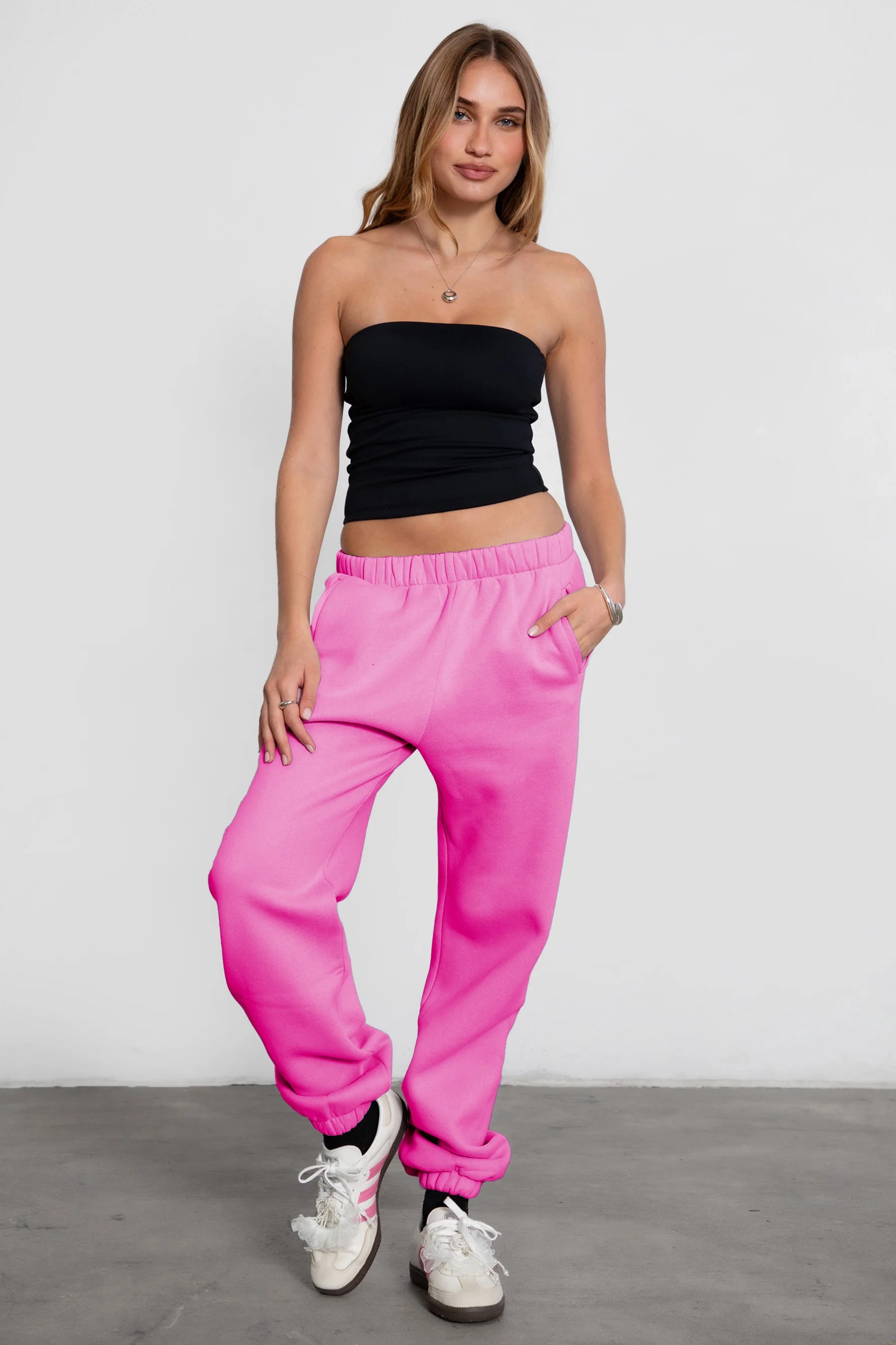 DOVE PLUS SIZE Plush Fleece High Waist Sweatpants - Image 21