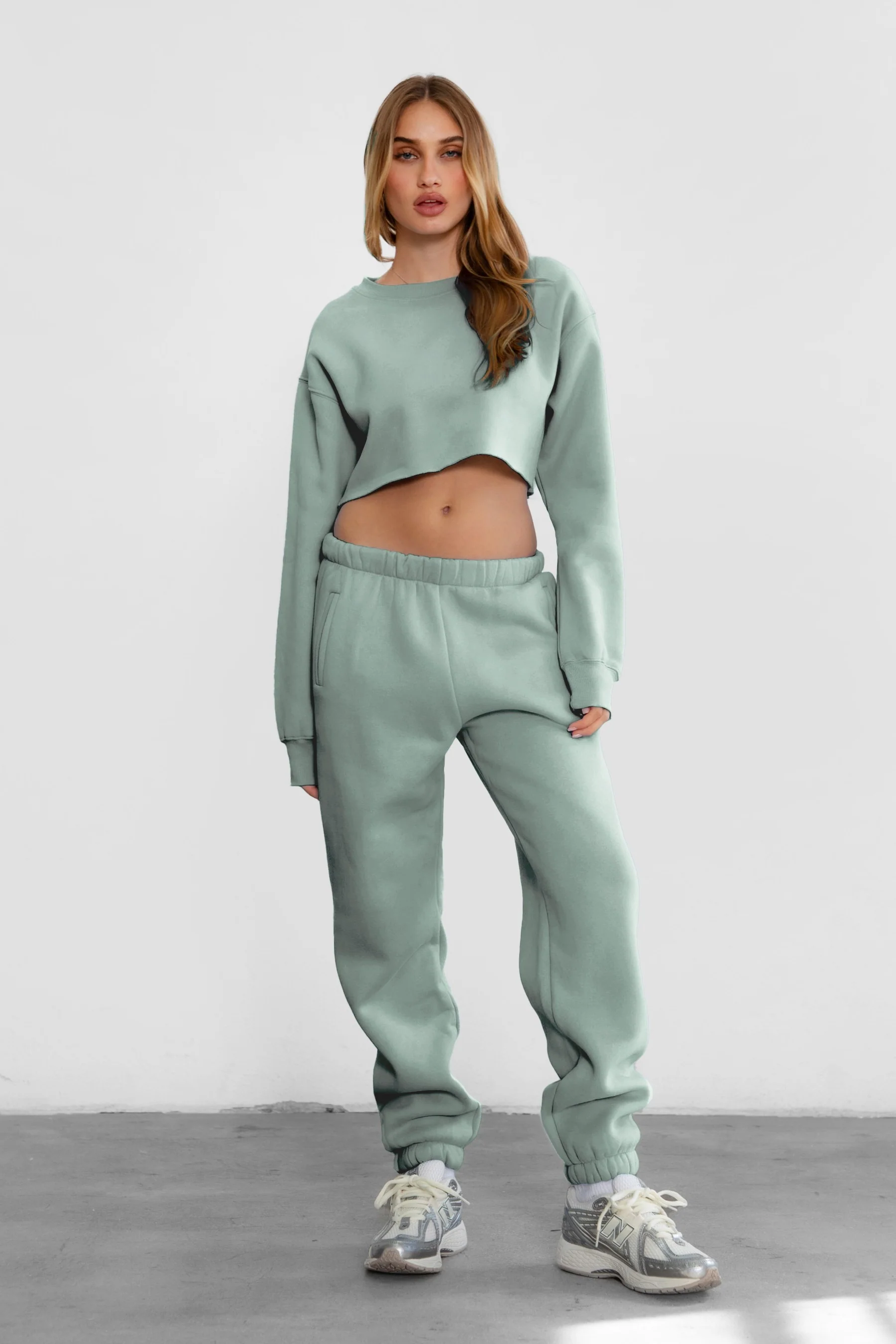 DOVE PLUS SIZE Plush Fleece High Waist Sweatpants - Image 22