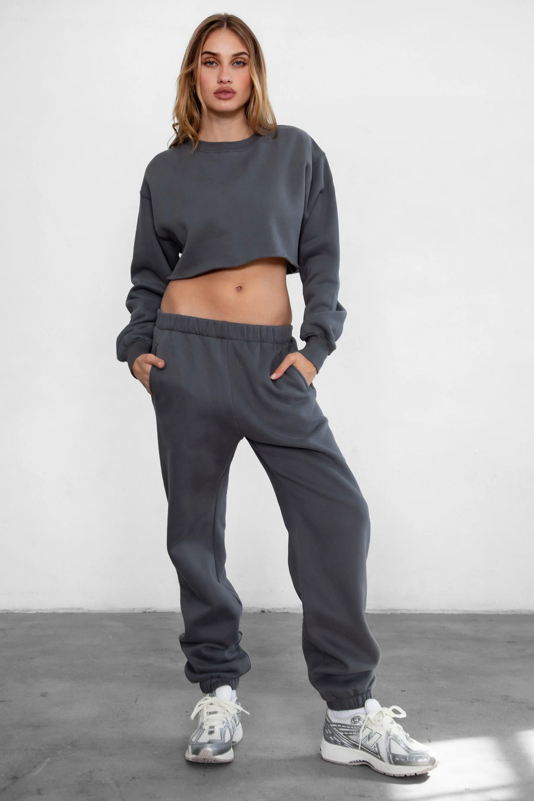 DOVE PLUS SIZE Plush Fleece High Waist Sweatpants - Image 34