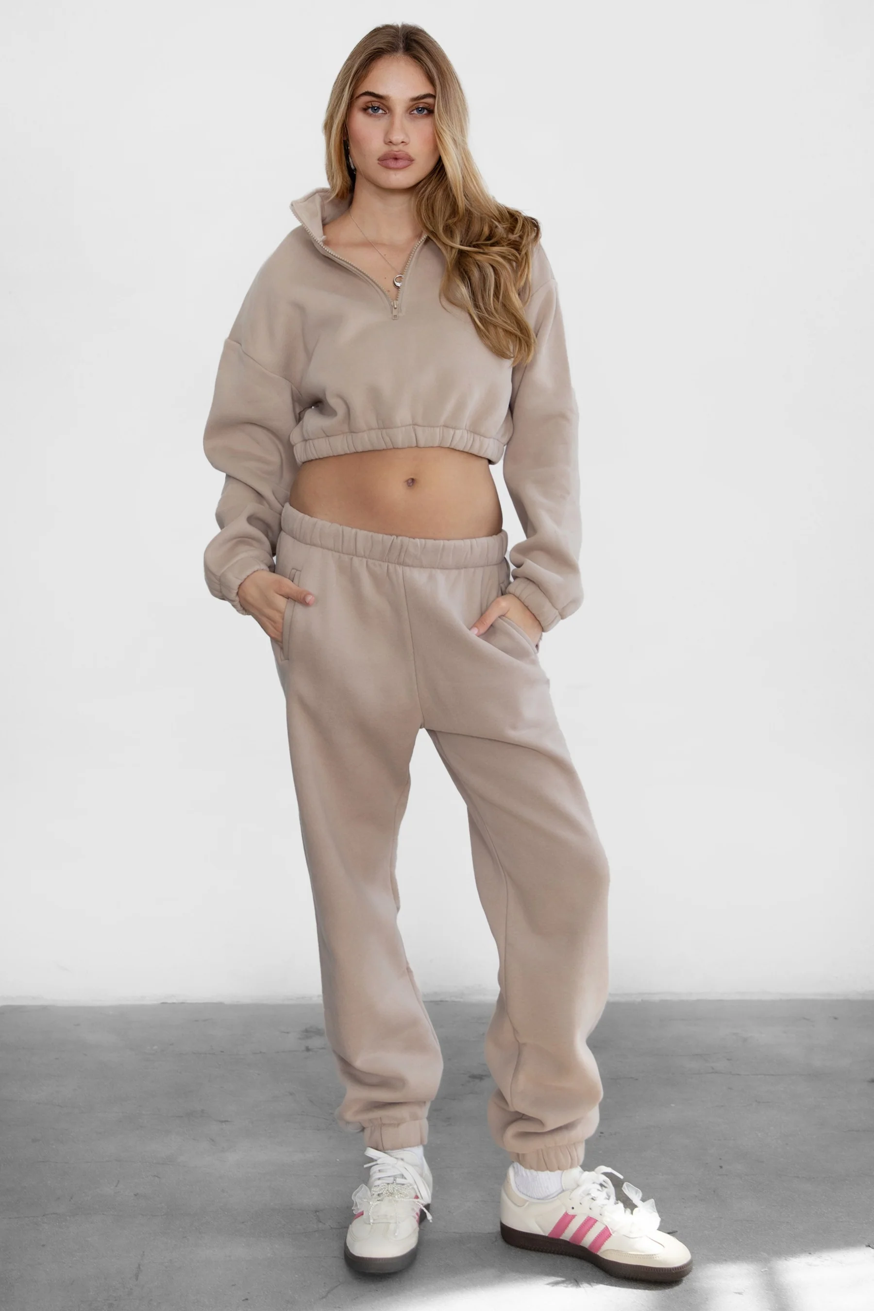 DOVE PLUS SIZE Plush Fleece High Waist Sweatpants - Image 36