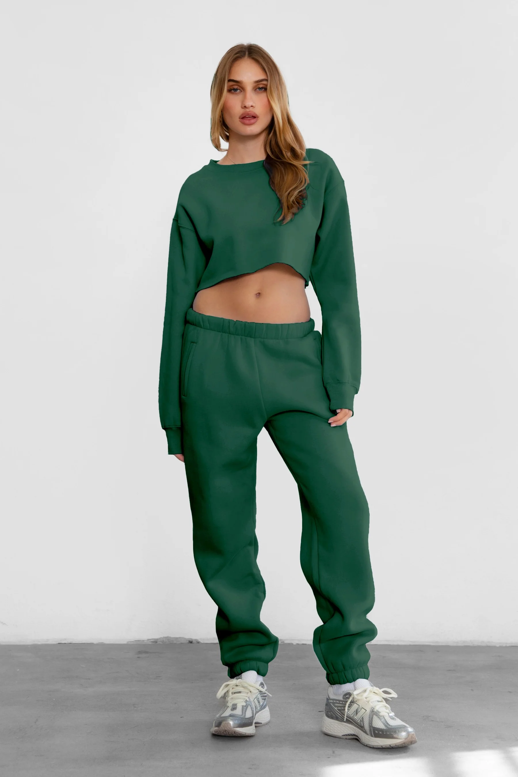 DOVE PLUS SIZE Plush Fleece High Waist Sweatpants - Image 39