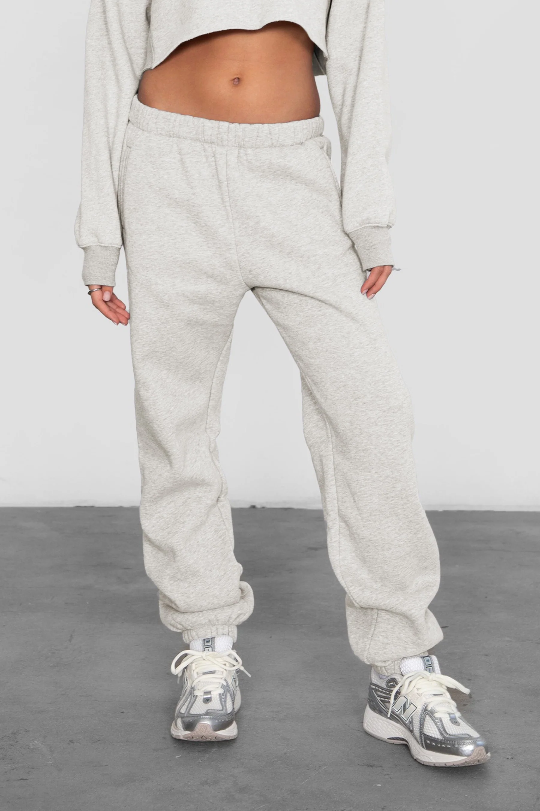 DOVE PLUS SIZE Plush Fleece High Waist Sweatpants - Image 9