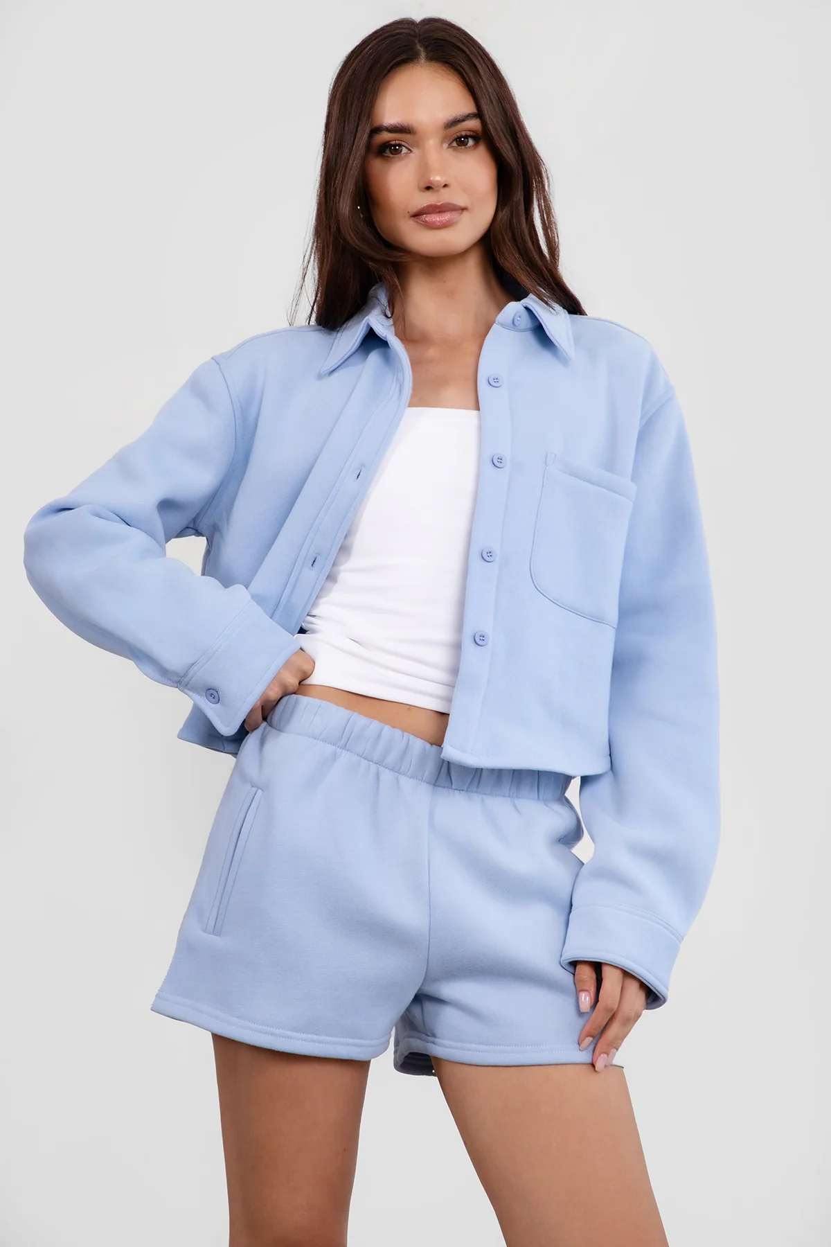 Momo Plush Fleece Casual High Waist Shorts - Image 11