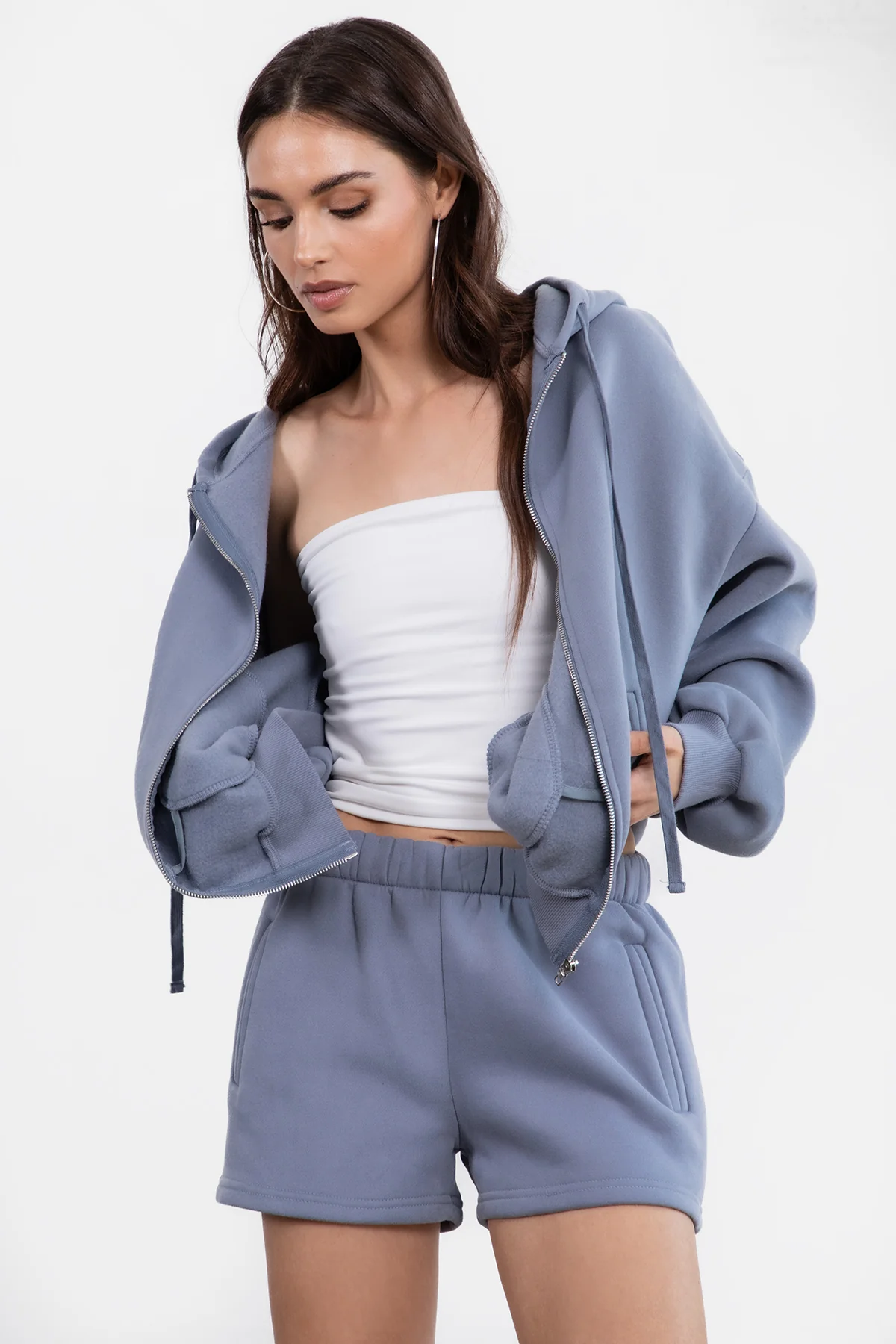 Momo Plush Fleece Casual High Waist Shorts - Image 19