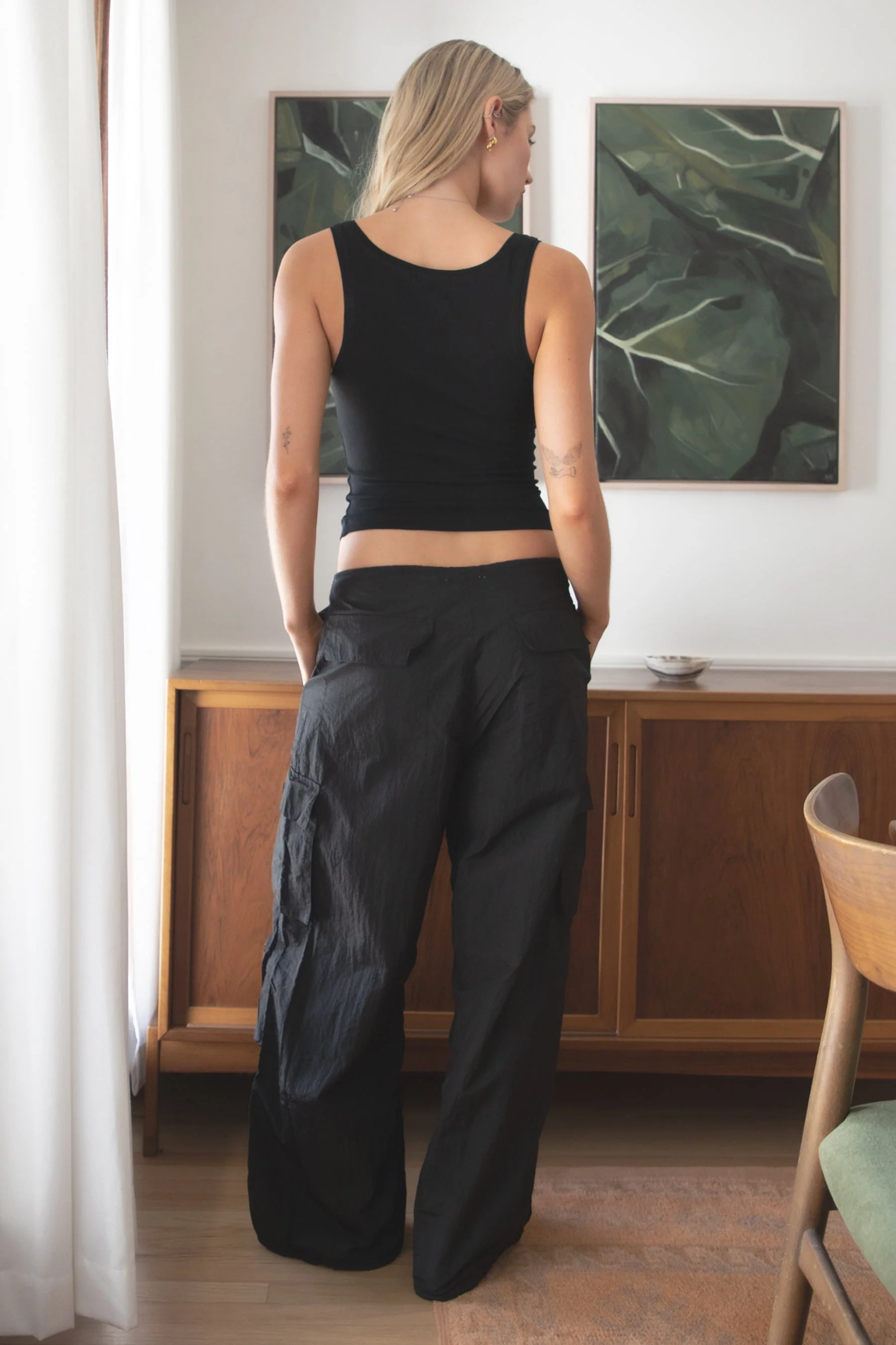 TOMY Crinkled Nylon Parachute Cargo Pants - Image 7