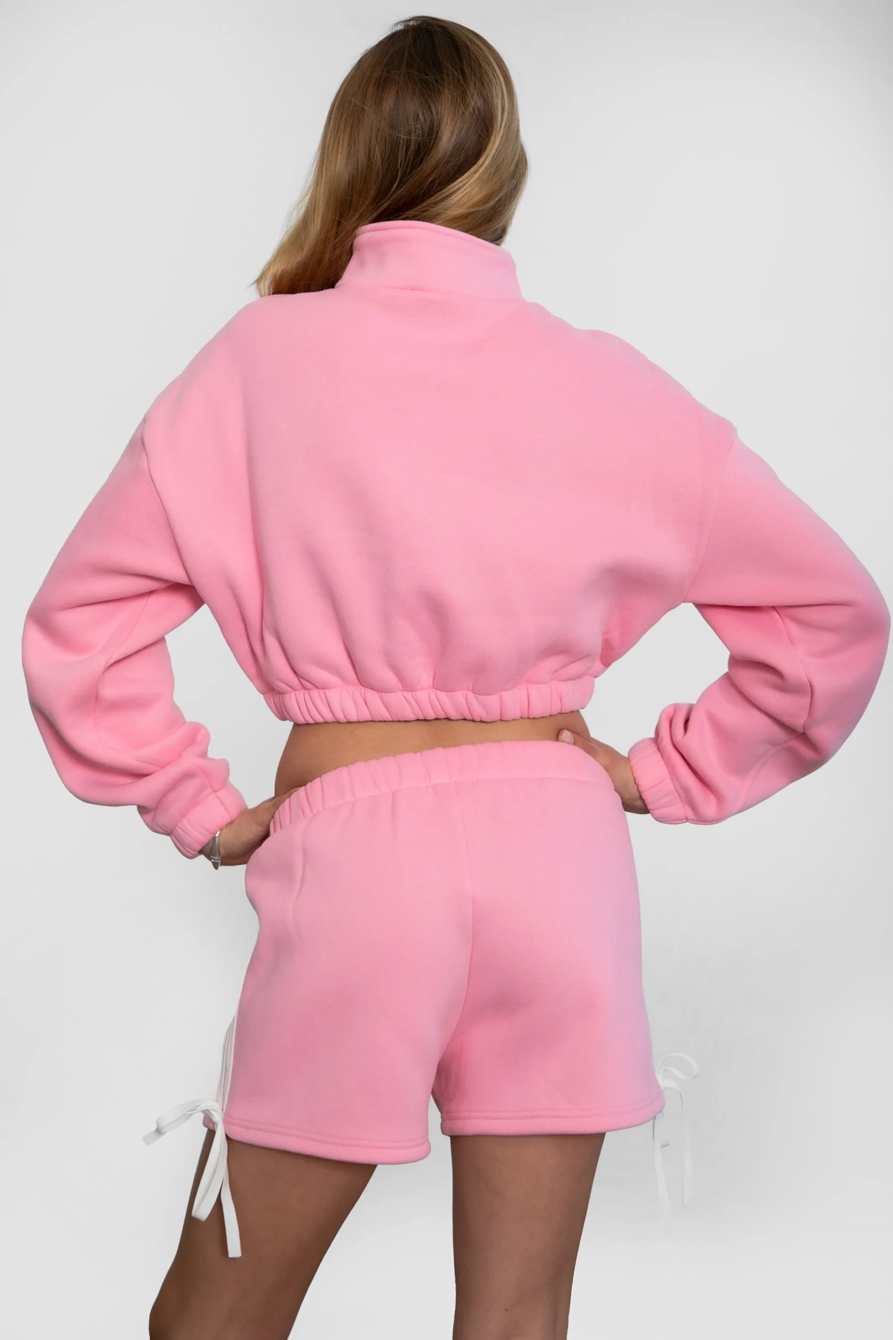 Sunni Plush Fleece Piping Detail Shorts - Image 26