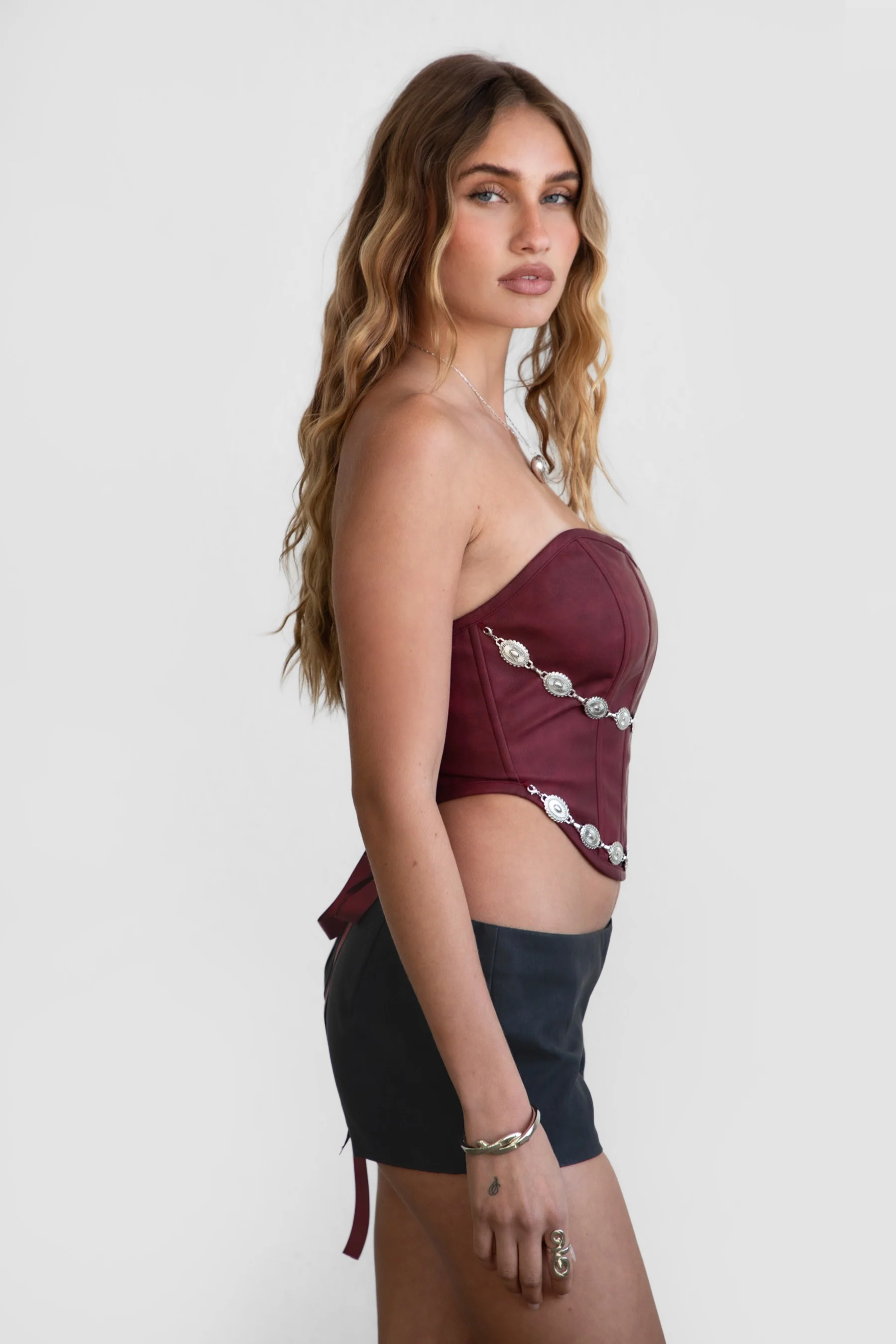 Leiah Vegan Leather Micro Shorts - Image 8