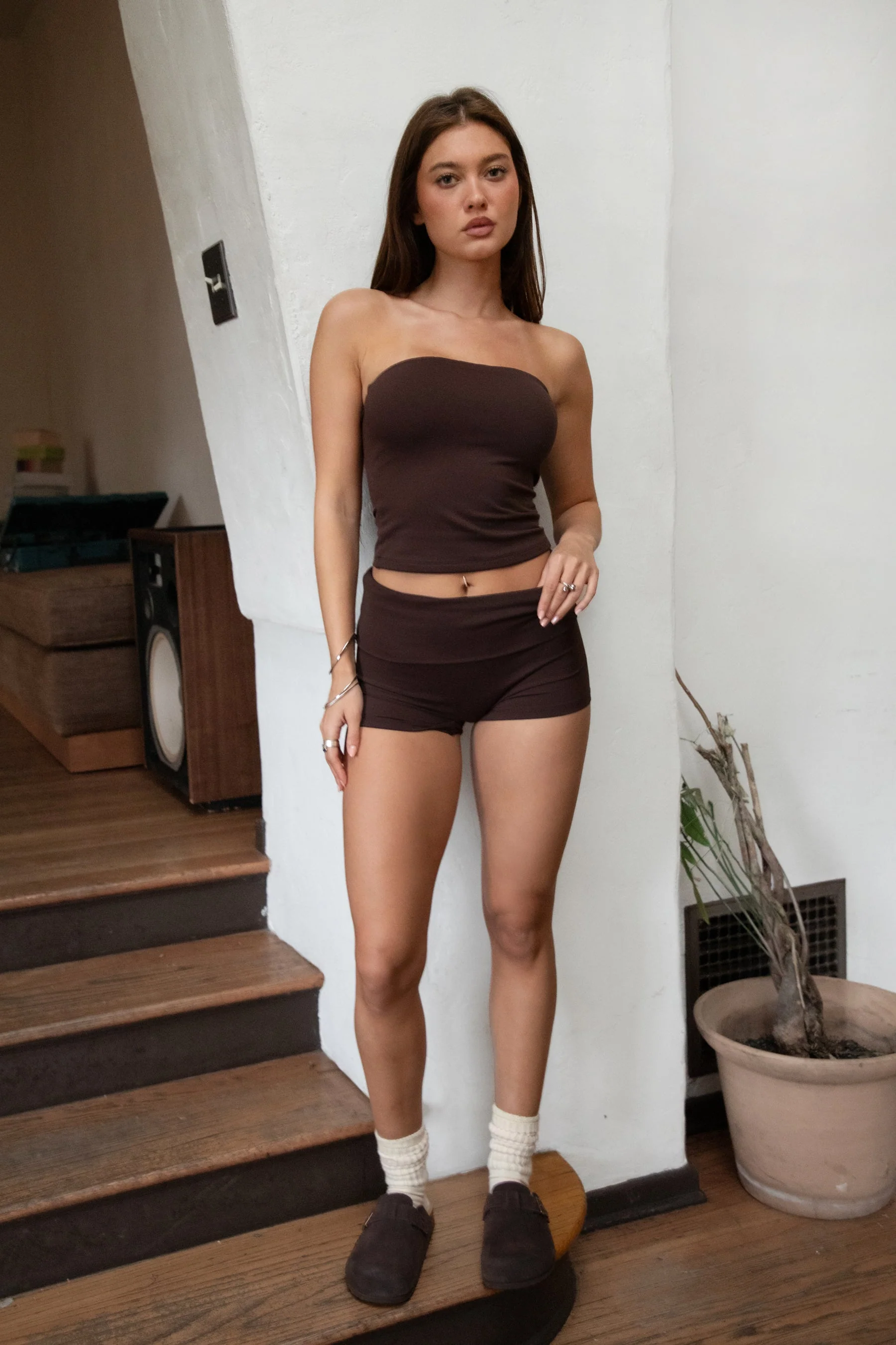 NYLEE Soft Span Jersey Yoga Shorts [Partial Pre-order] - Image 12