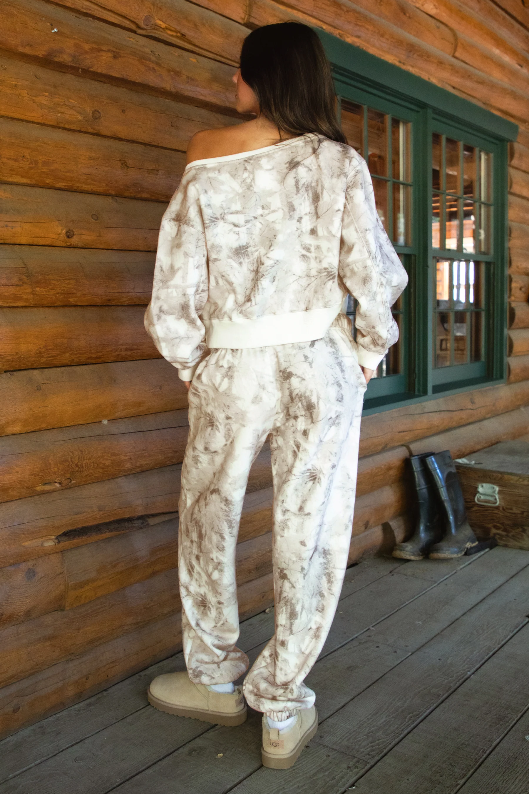 AVERY Light Camo Cloud Fleece Lounge Sweatpants [Pre-order] - Image 4