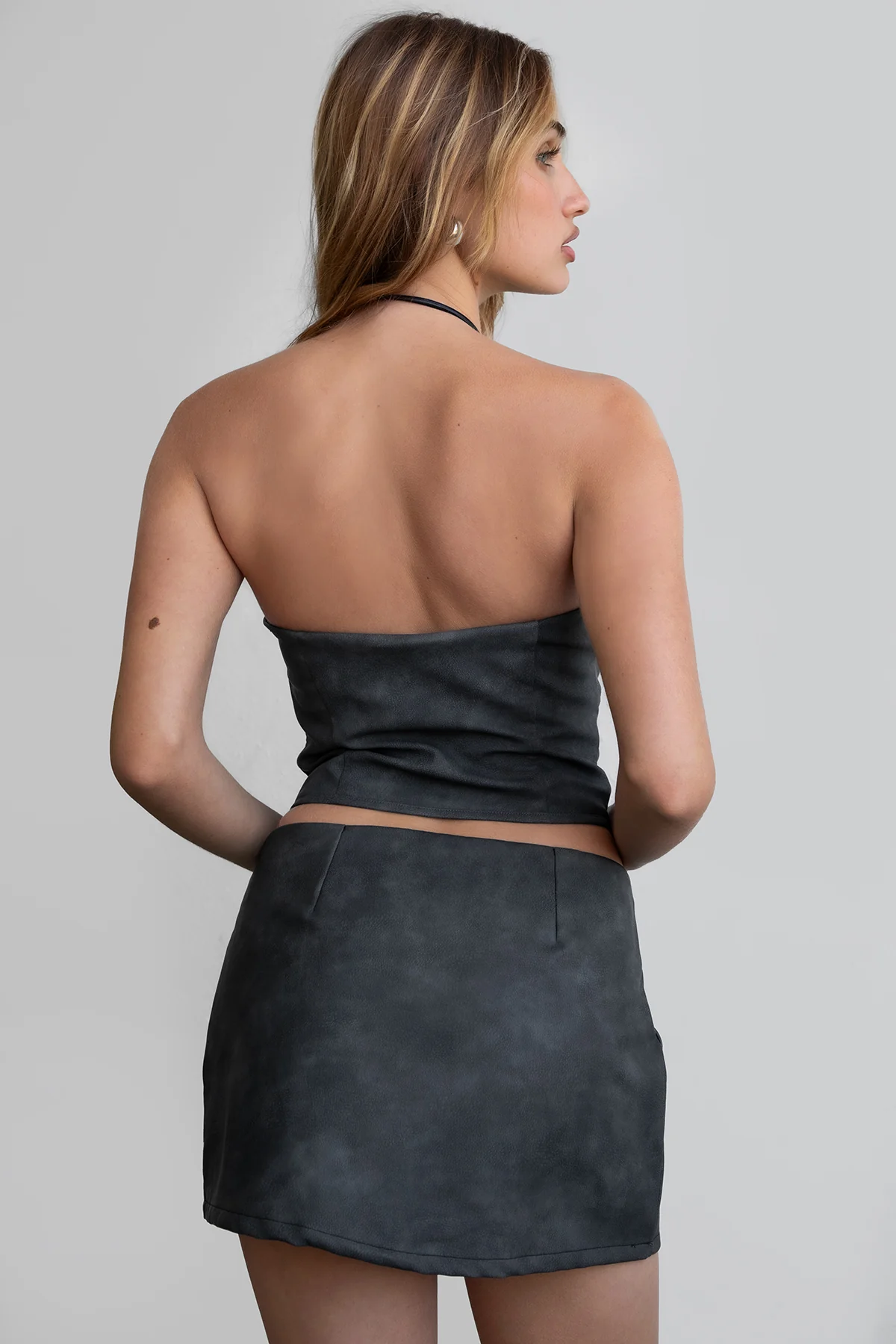 RILEY PU Vegan Leather Mini Skirt - Image 10