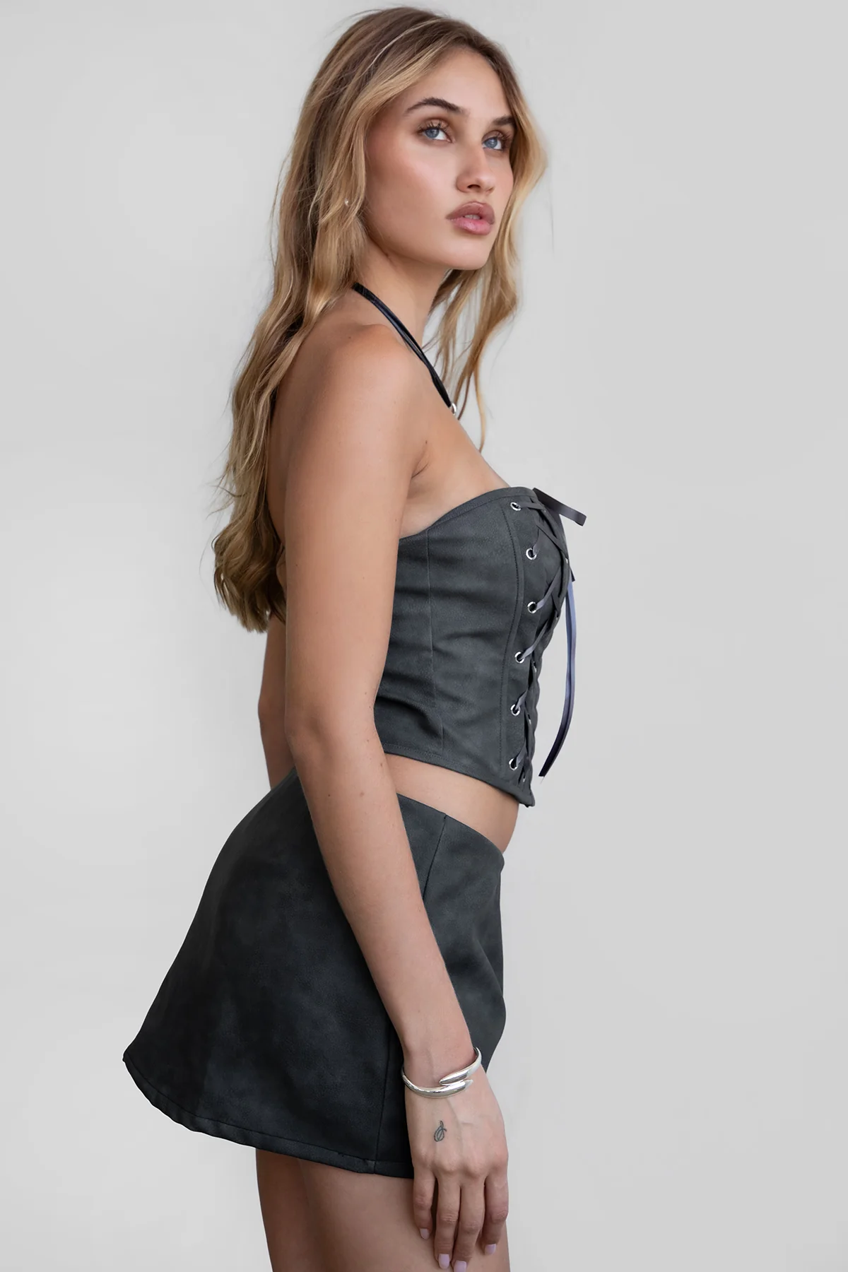 RILEY PU Vegan Leather Mini Skirt - Image 8