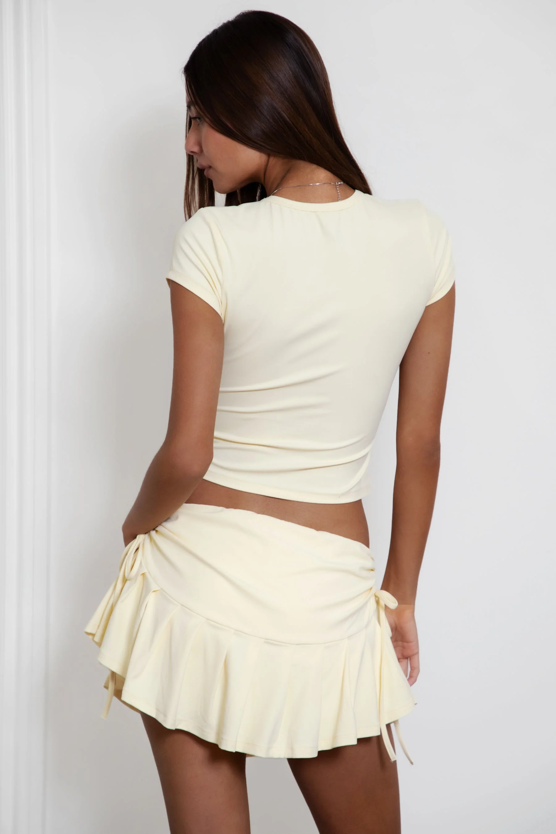 NYLEE Soft Span Stretch Ruffled Mini Skort - Image 10