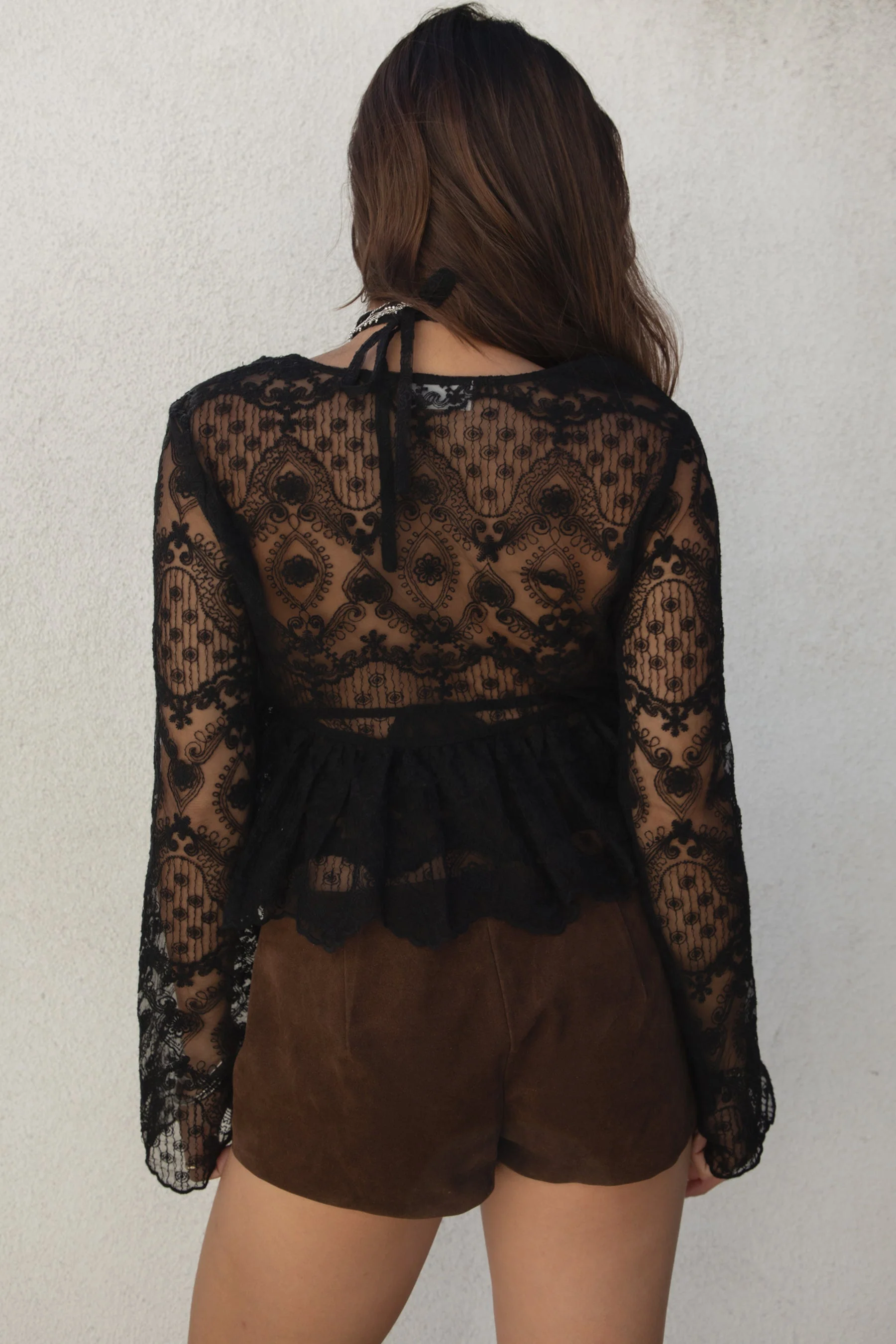 LAREDA Crochet Embroidered Long Sleeve Top - Image 7