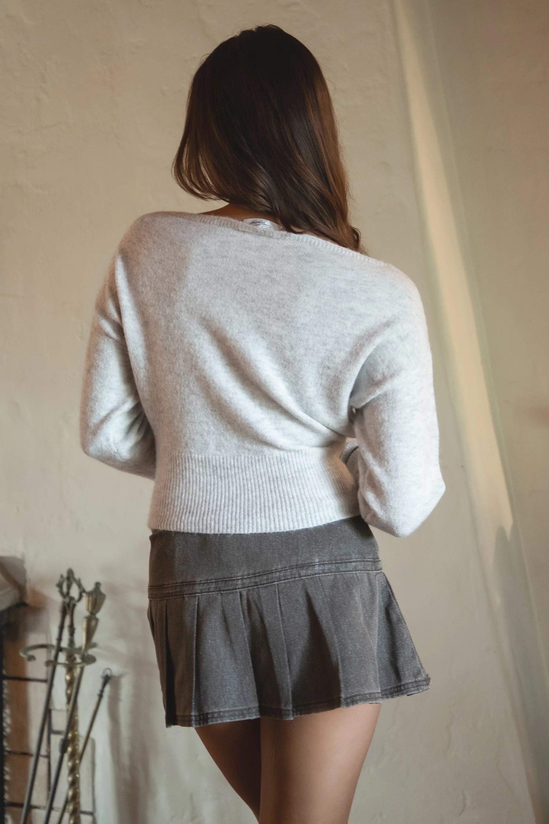 AURELLE Luxe Off Shoulder Knit Sweater Top - Image 14
