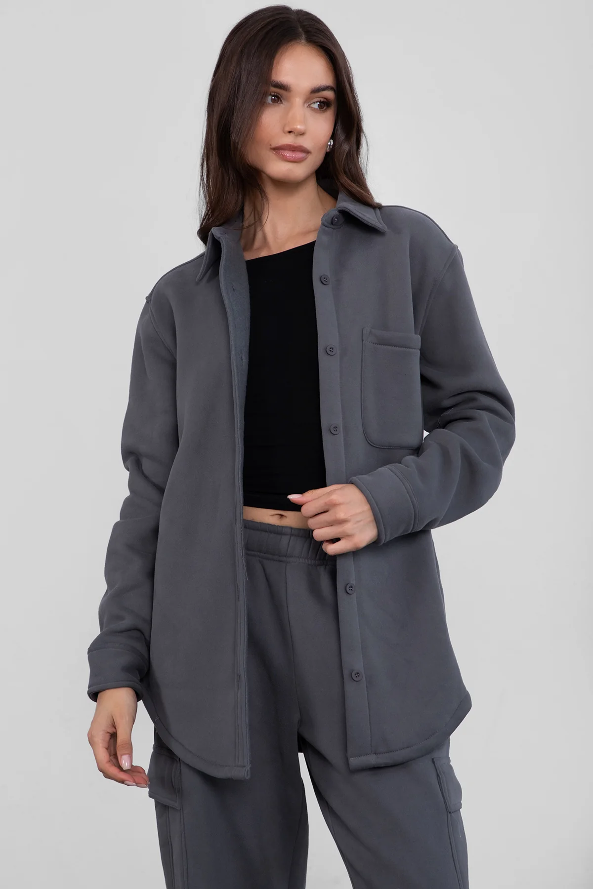 Tayler Plush Fleece Oversized Shacket - Image 17