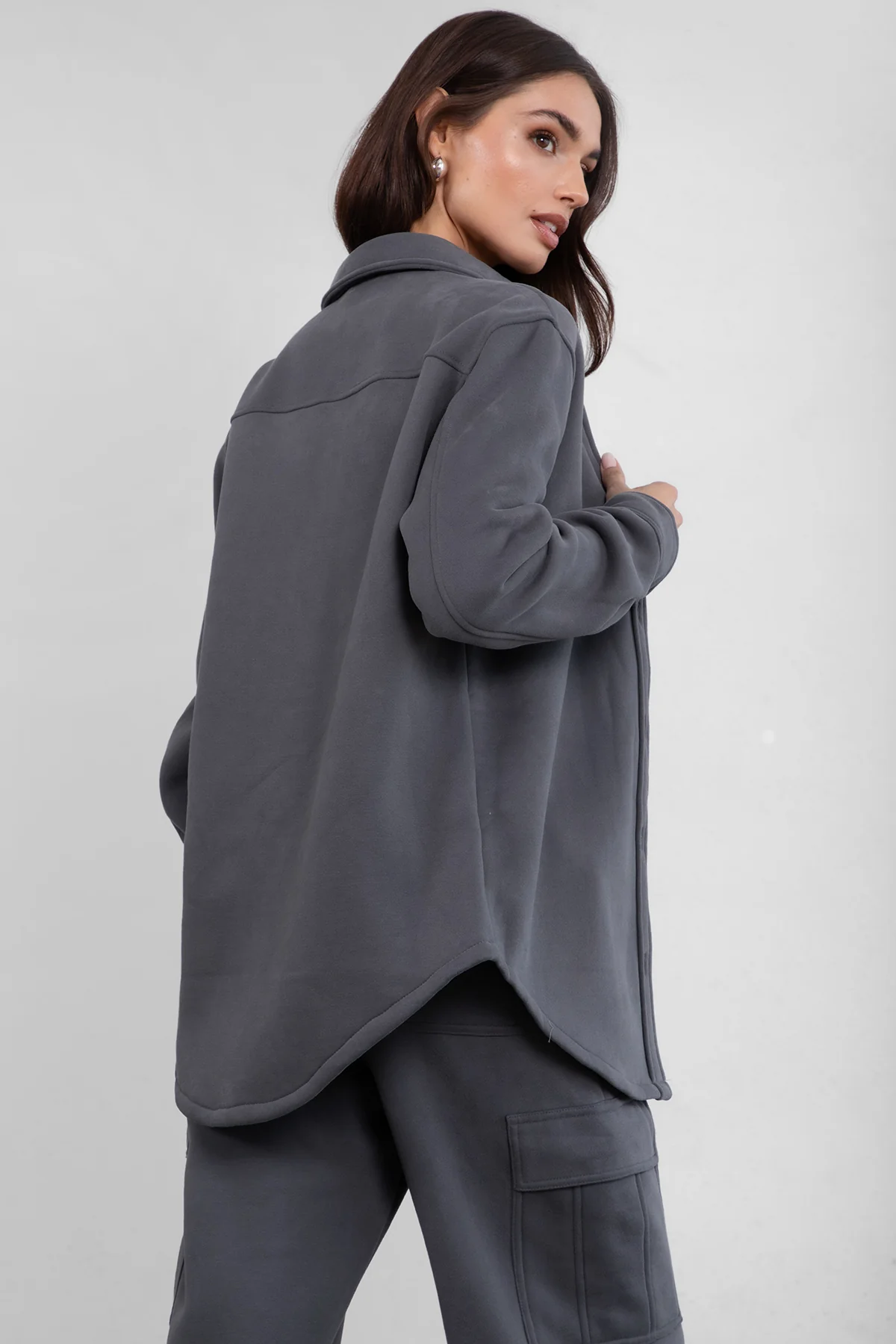 Tayler Plush Fleece Oversized Shacket - Image 18