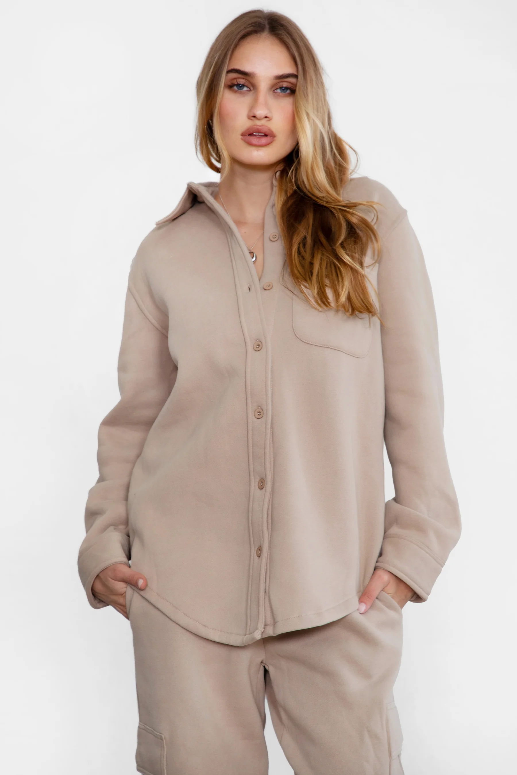 Tayler Plush Fleece Oversized Shacket - Image 25