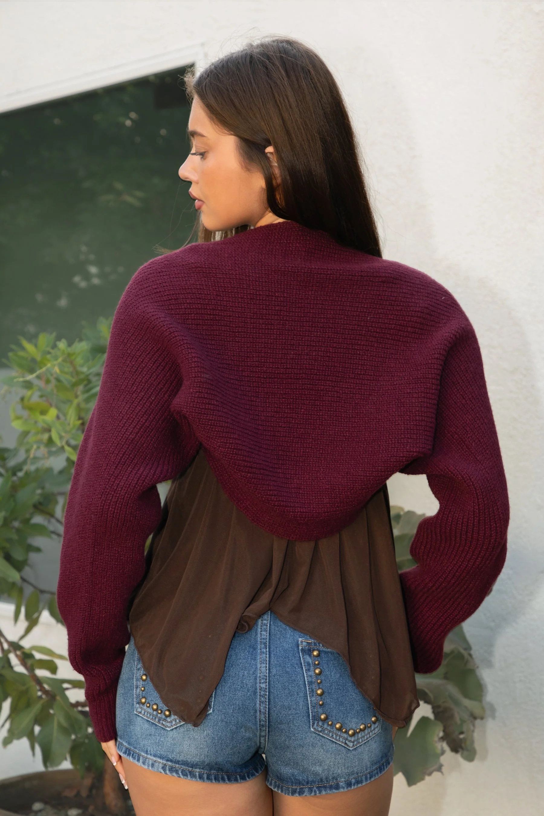 FLUFF Shrug Style Crop Cardigan Bolero - Image 11