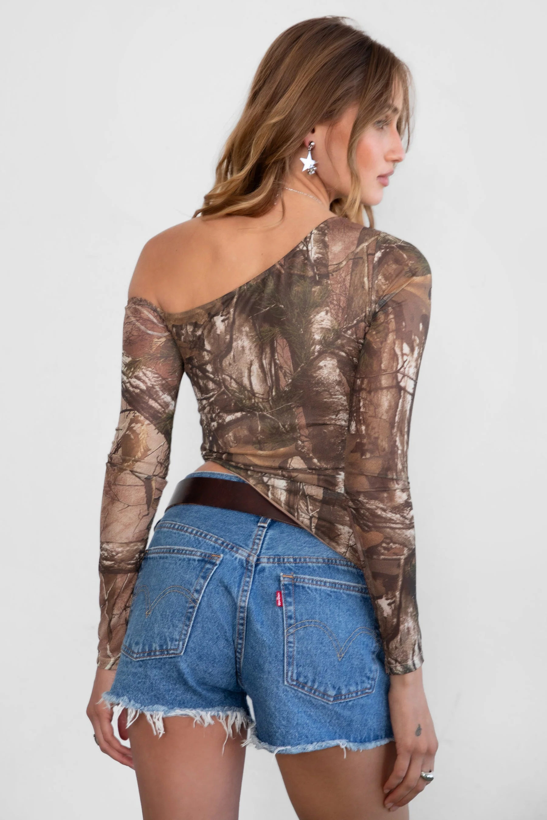 REMIA Milk Western Camo Print Long Sleeve Top - Image 3