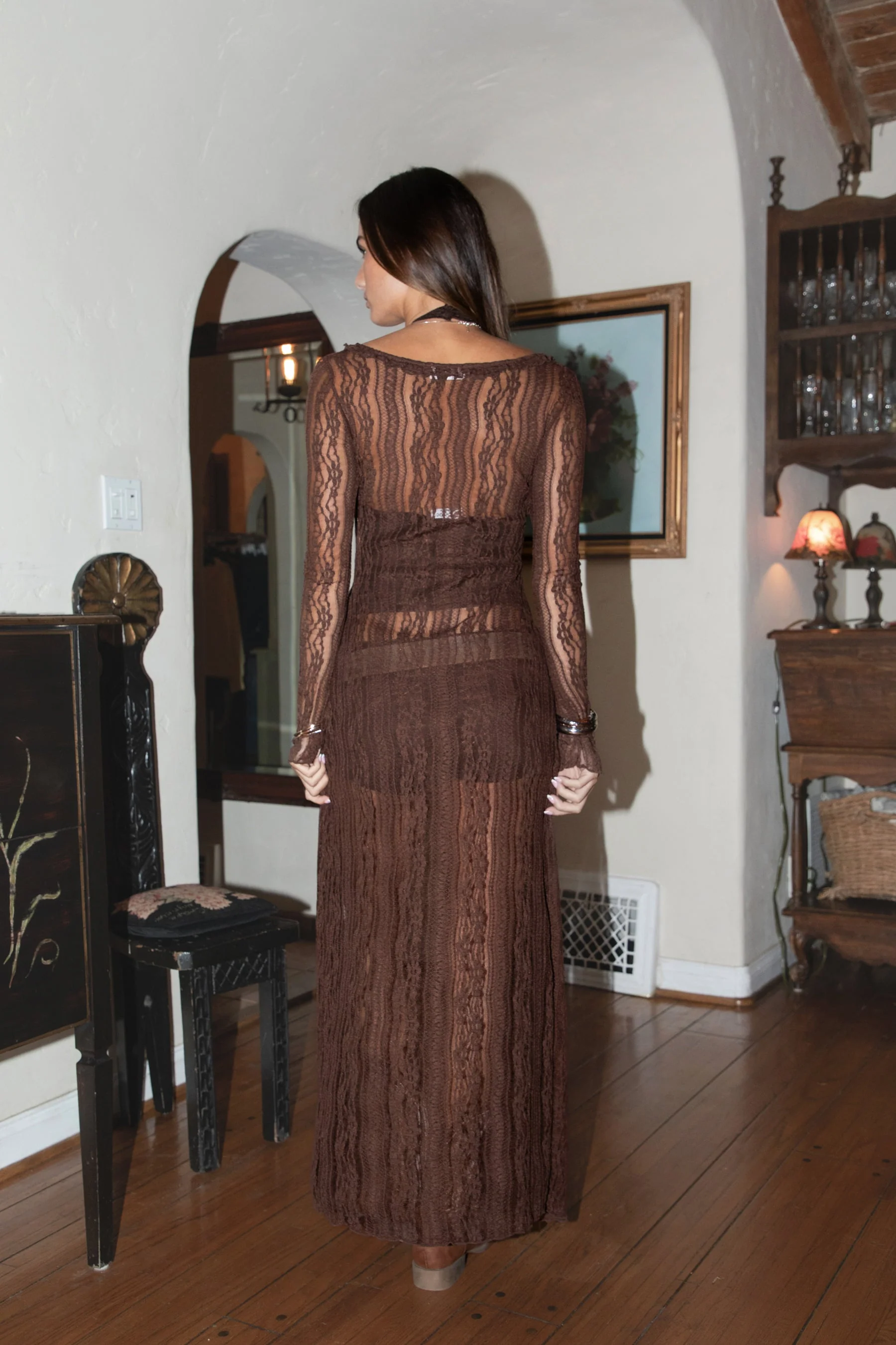 WILDERA Lace Long Sleeve Duster Top [Pre-order] - Image 3