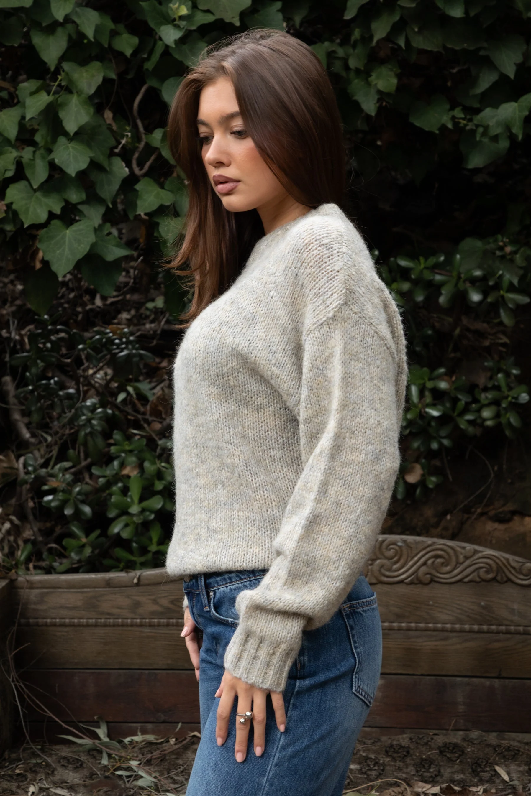 SELYNA Classic Crew Neckline Pullover Knit Sweater - Image 4