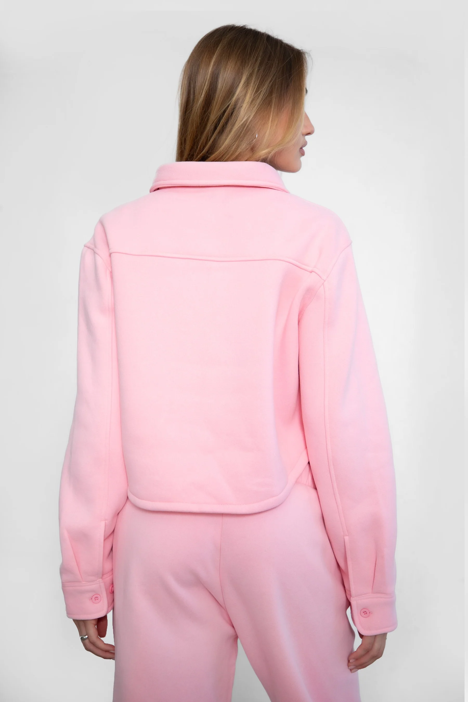 Jennie Plush Fleece Cropped Shacket - Image 15