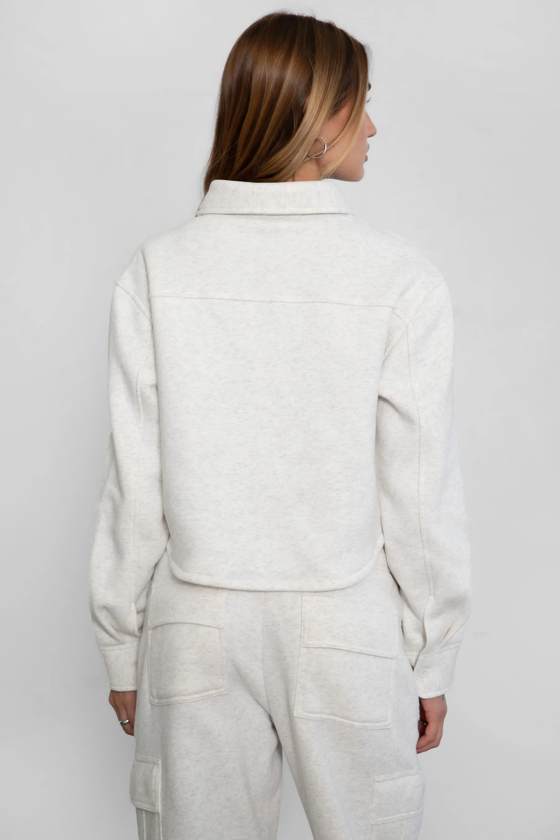 Jennie Plush Fleece Cropped Shacket - Image 21