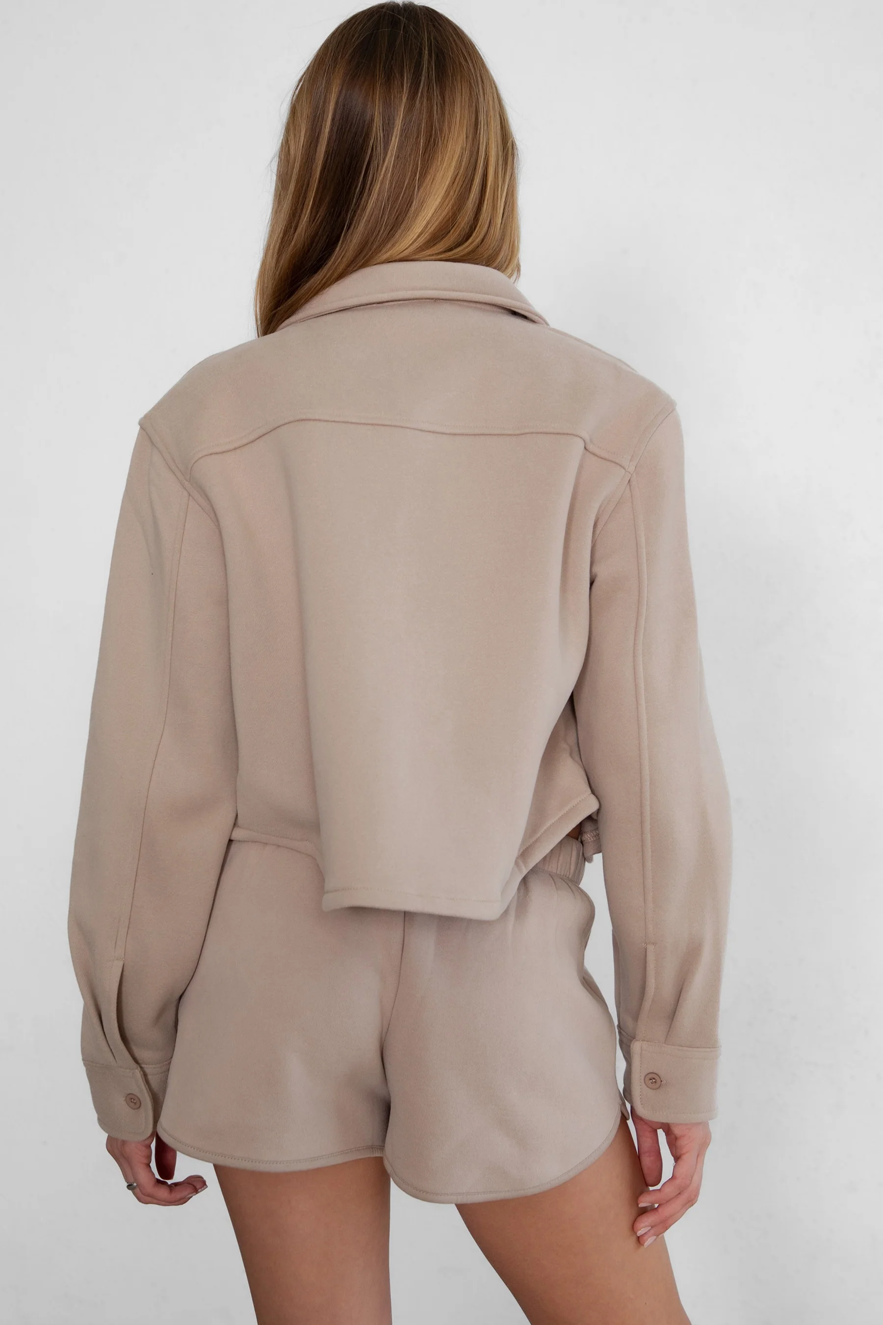 Jennie Plush Fleece Cropped Shacket - Image 23