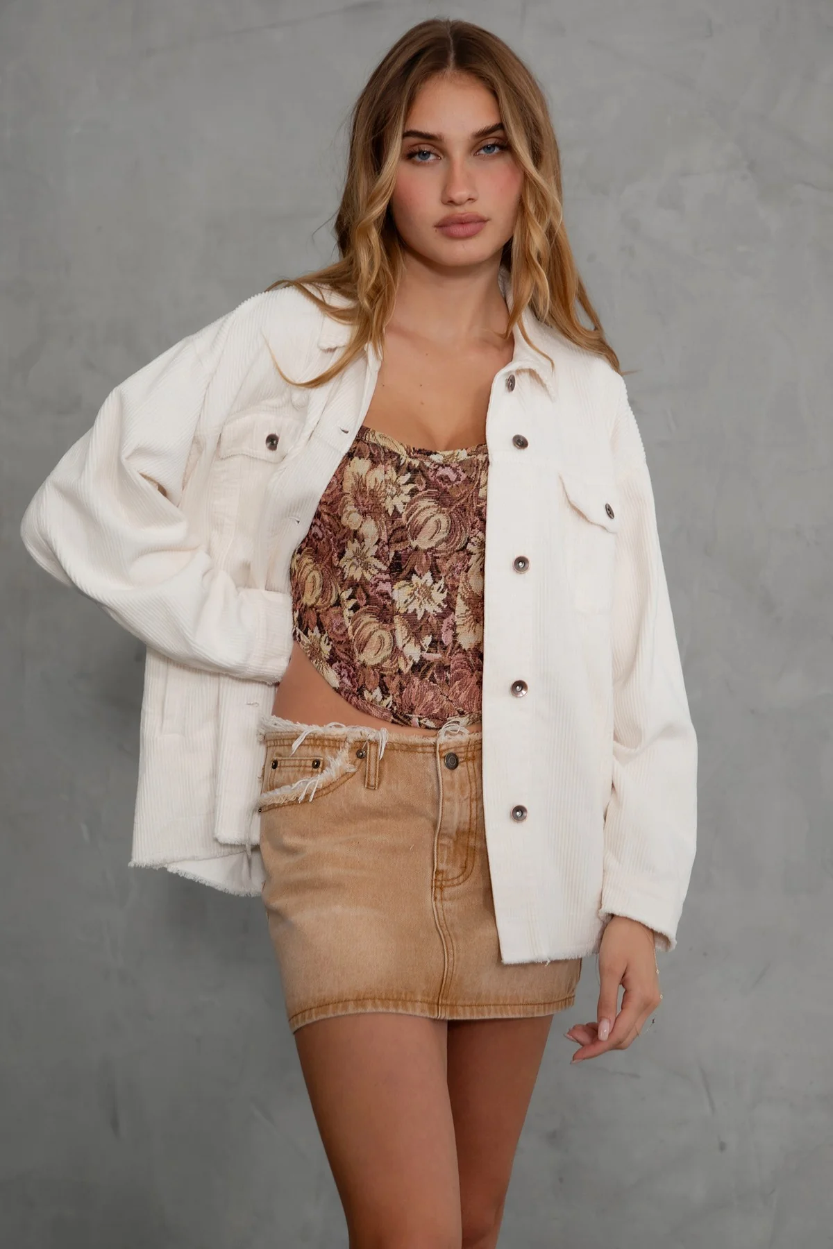 Lumber Corduroy Shacket Shirt - Image 3