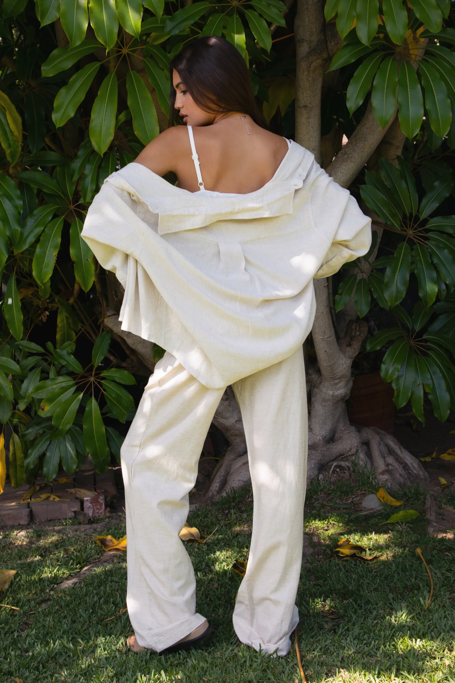 WALES Classic Oversized Linen Blend Shirt - Image 4