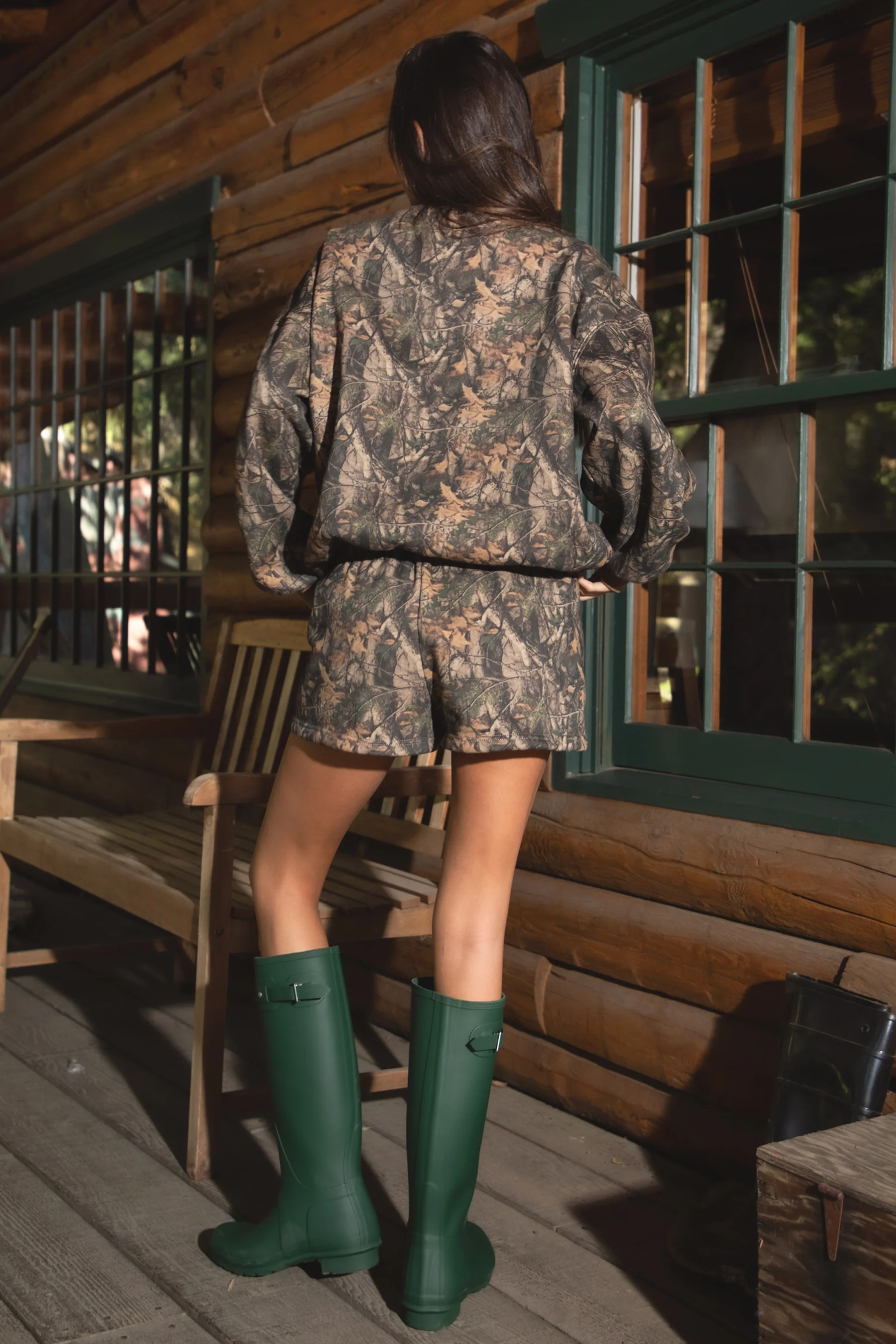 BAYOU Dark Camo Cloud Fleece Sweatshirt - Image 3
