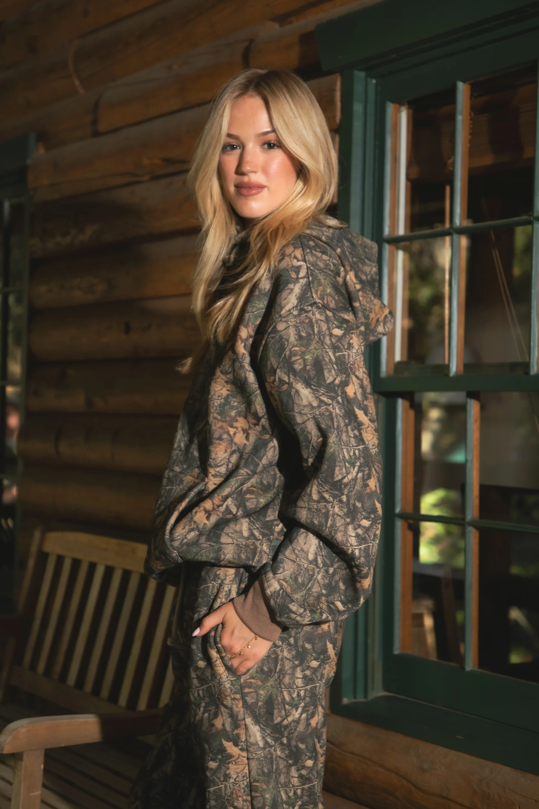 BAYOU Dark Camo Cloud Fleece Classic Hoodie [Pre-order] - Image 3