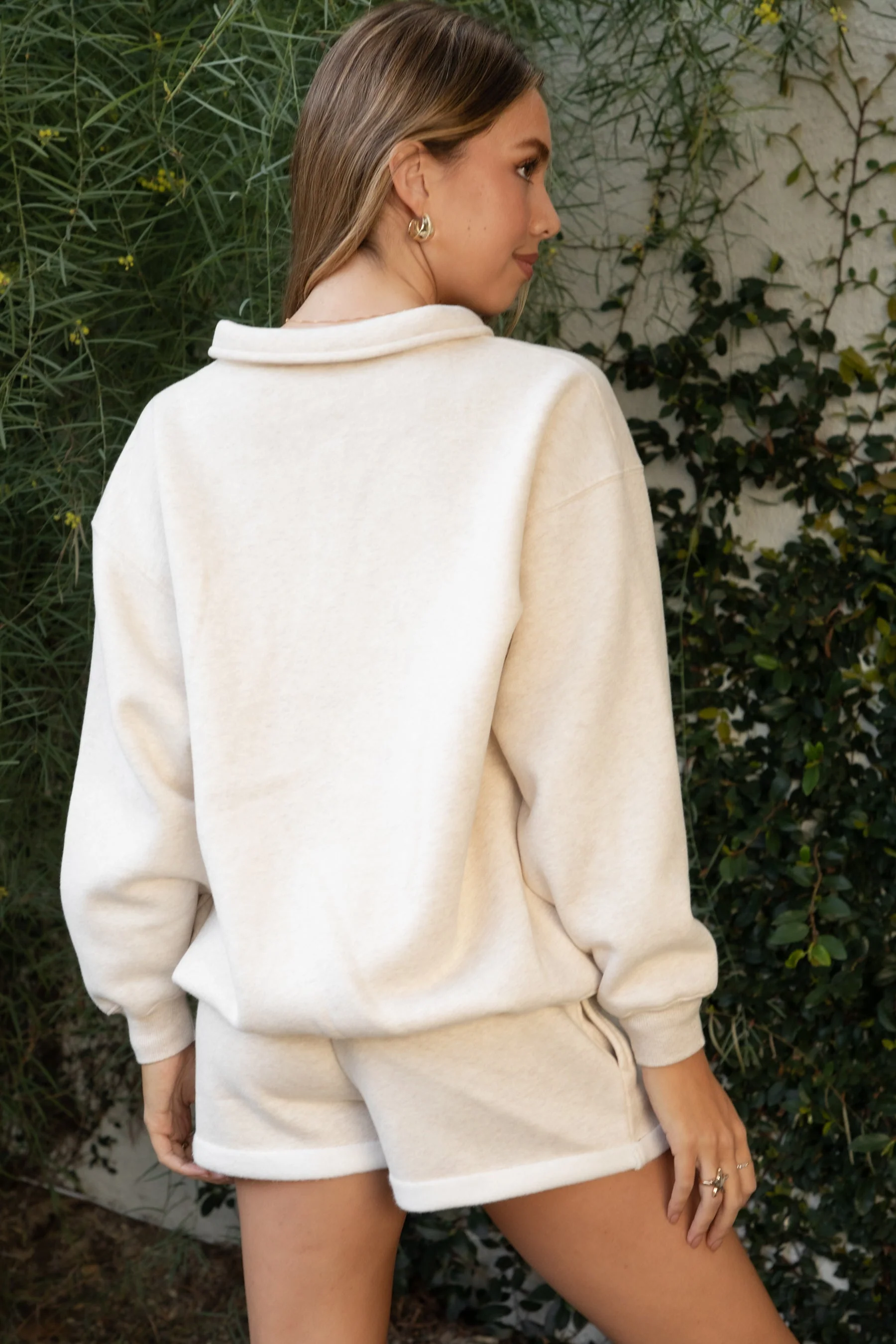 ARDYN Classic Polo Collar Drop Shoulder Long Sleeve Top - Image 3