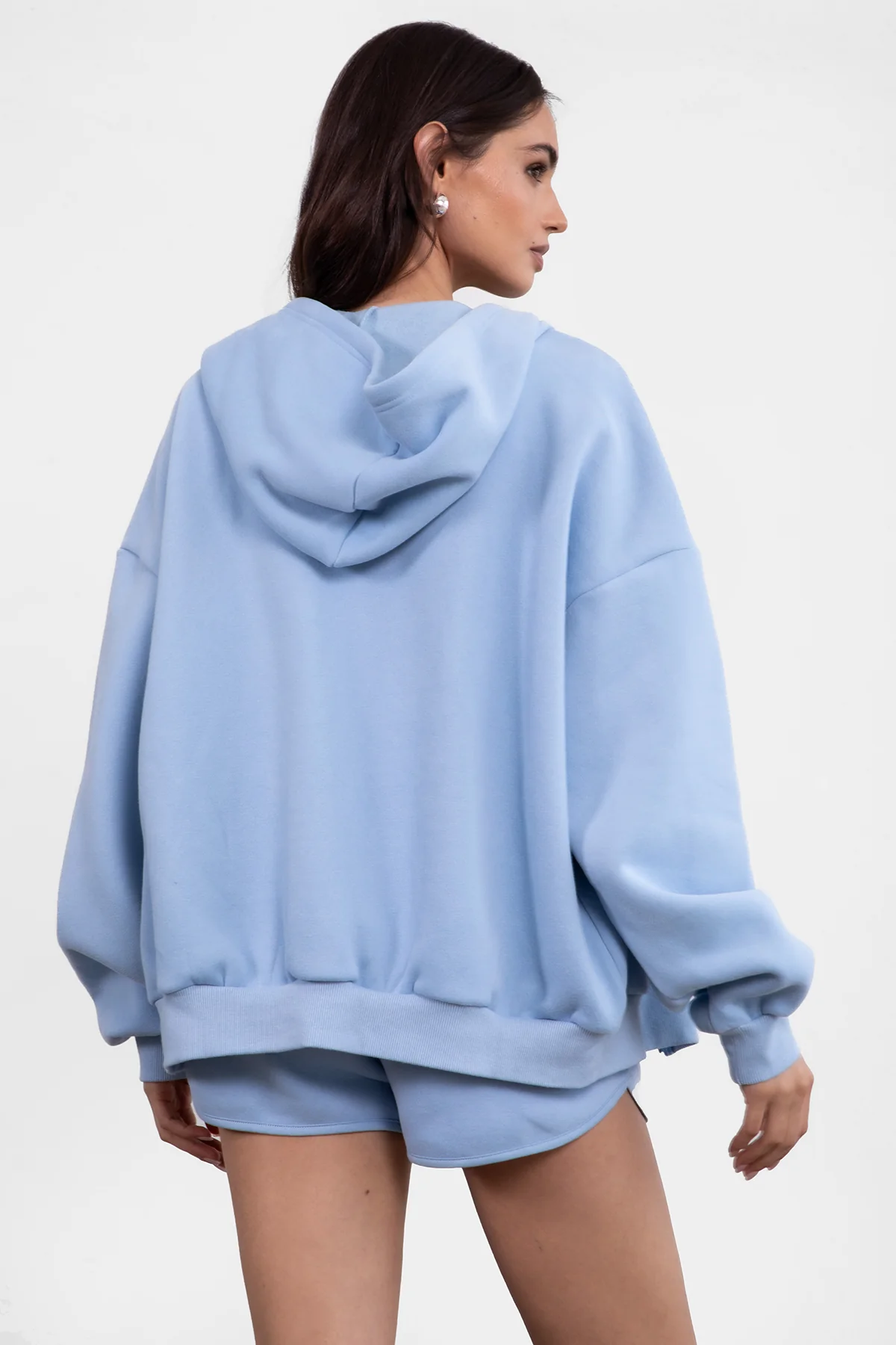 UNIVERSITY Plush Fleece Oversized Zip Up Hoodie - Image 24