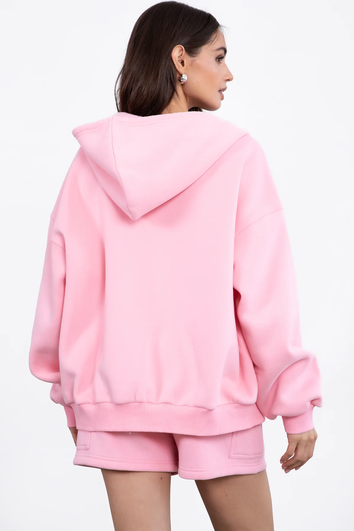 UNIVERSITY Plush Fleece Oversized Zip Up Hoodie - Image 27