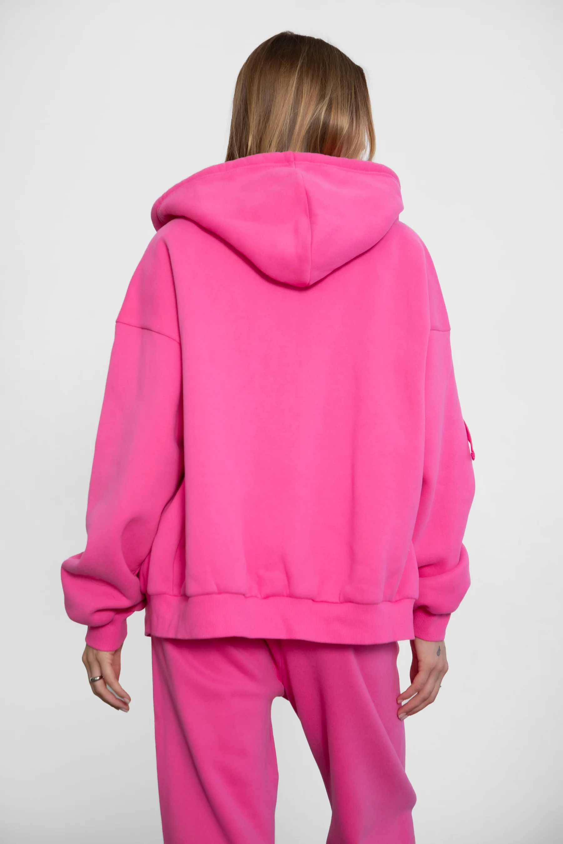 UNIVERSITY Plush Fleece Oversized Zip Up Hoodie - Image 40